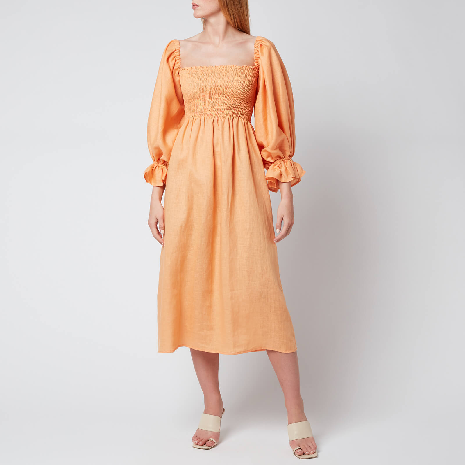 Sleeper Women's Atlanta Linen Dress - Coral - M