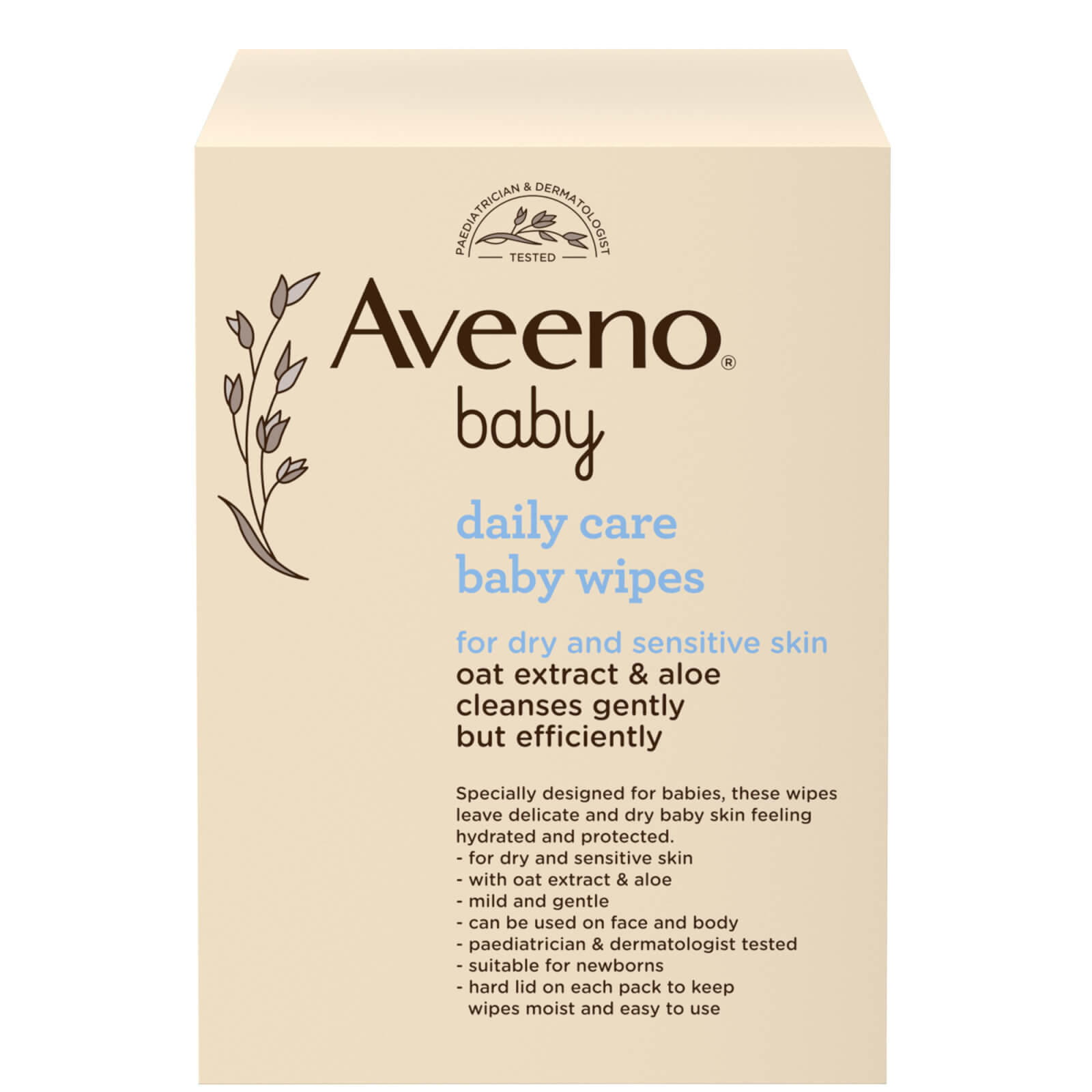 Image of Aveeno Baby Daily Care Baby Wipes - Pack of 12 (869 Wipes)