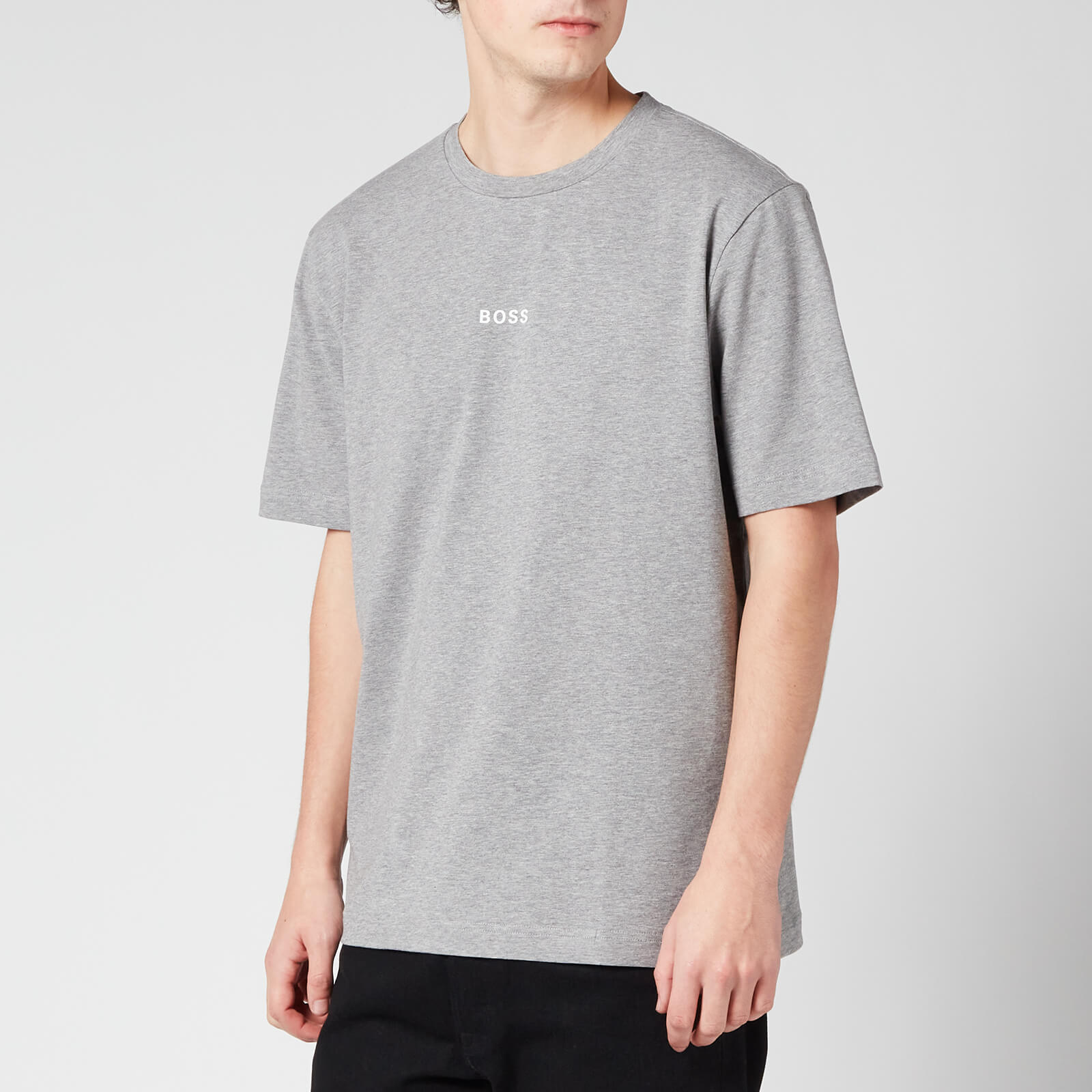 BOSS Casual Men's Tchup T-Shirt - Light/Pastel Grey - S