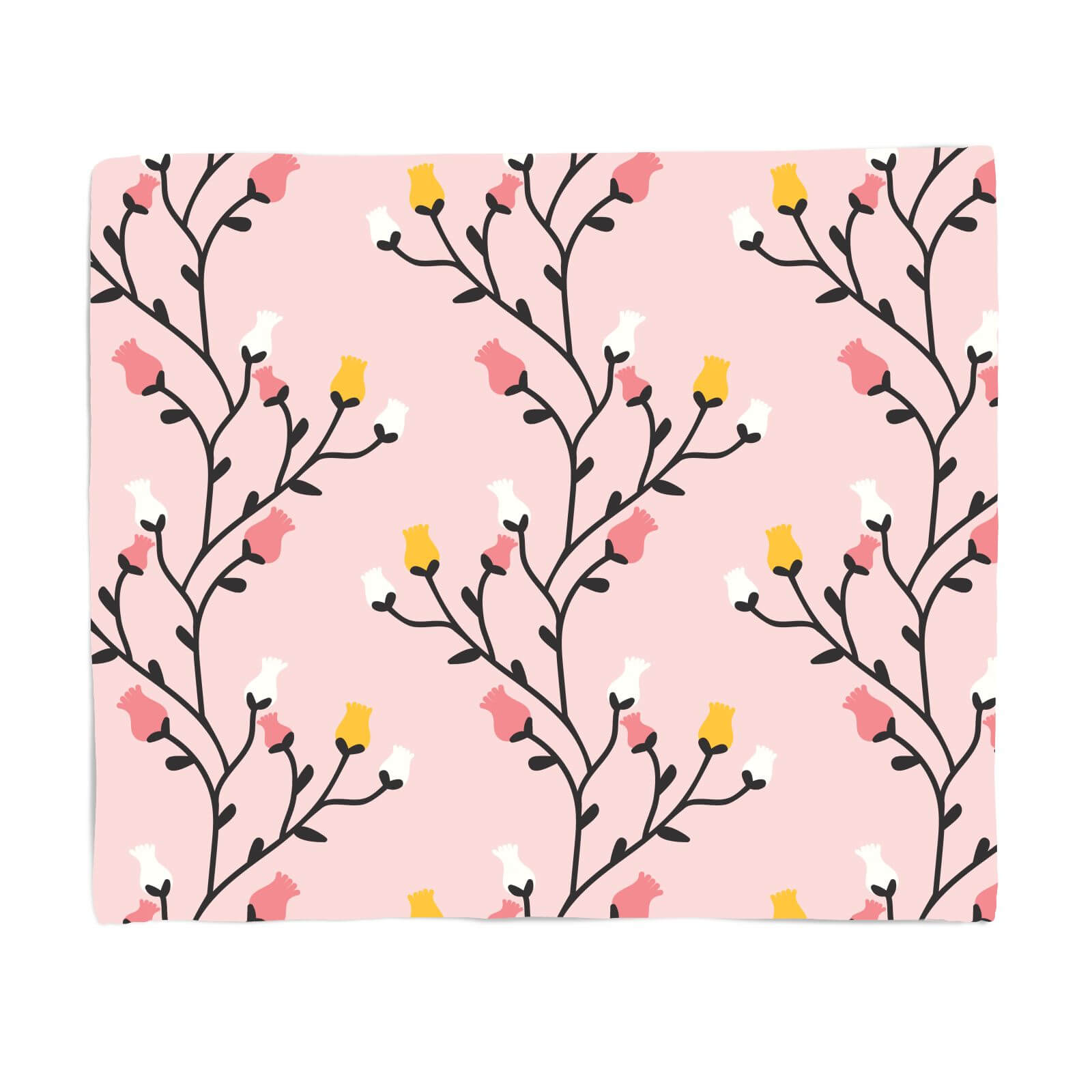 Rose Vines Fleece Blanket - S