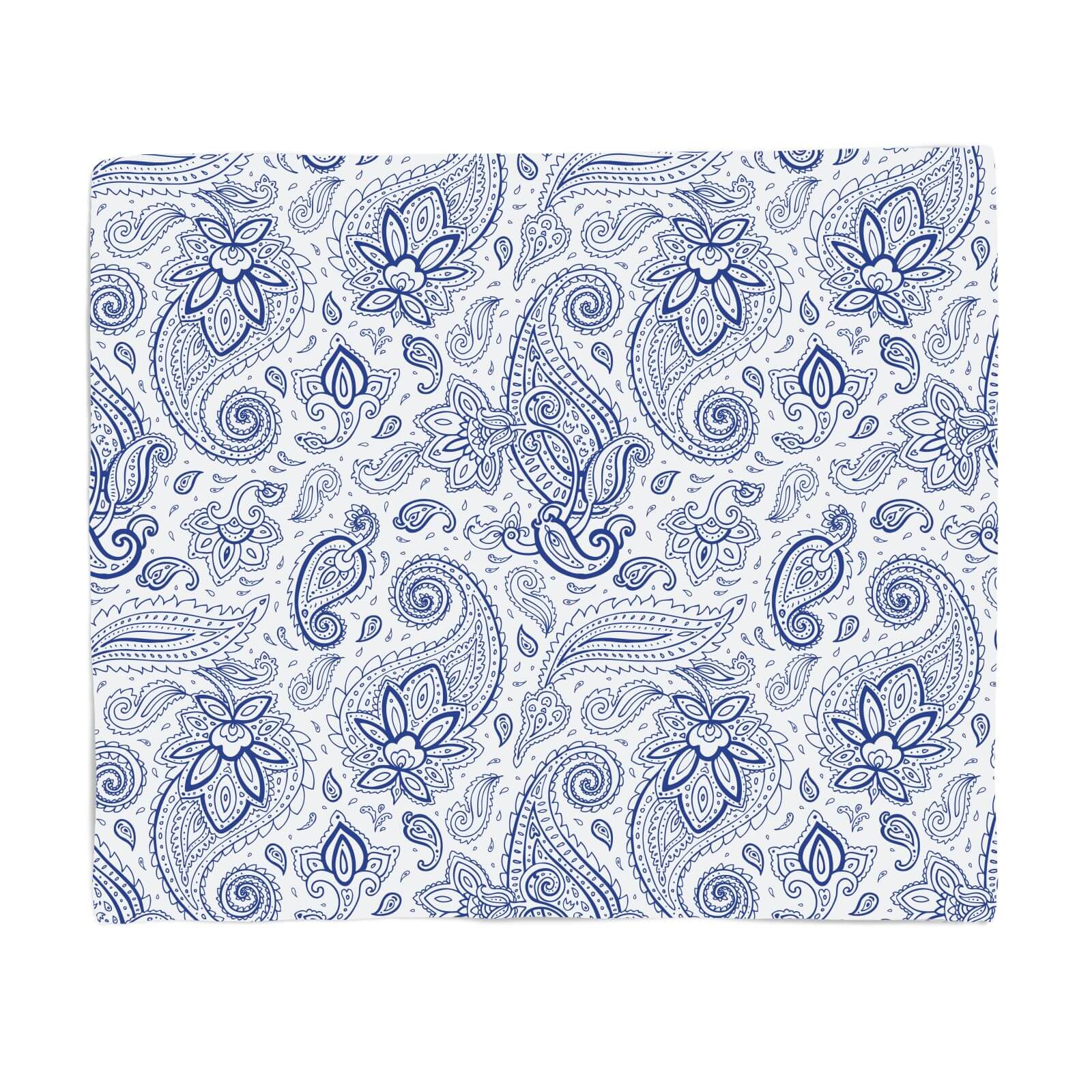 Fine Paisley Fleece Blanket - S