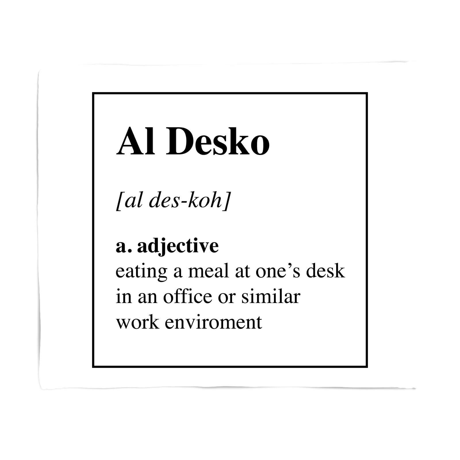 Al Desko Definition Fleece Blanket - S