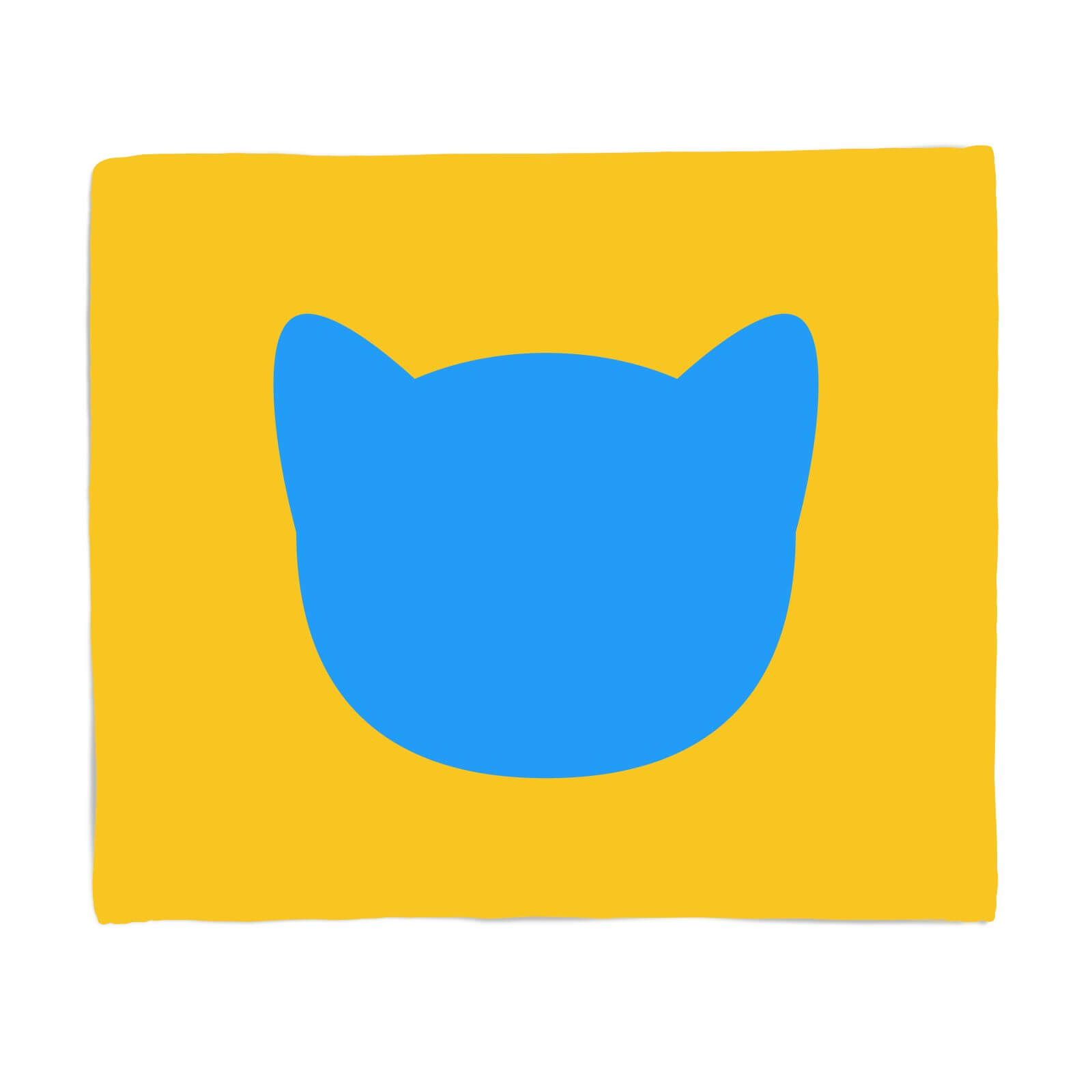 Cat Outline Fleece Blanket - S