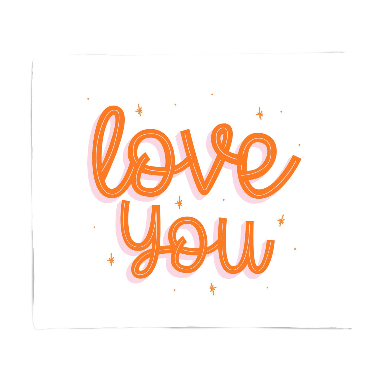 Love You Fleece Blanket - S