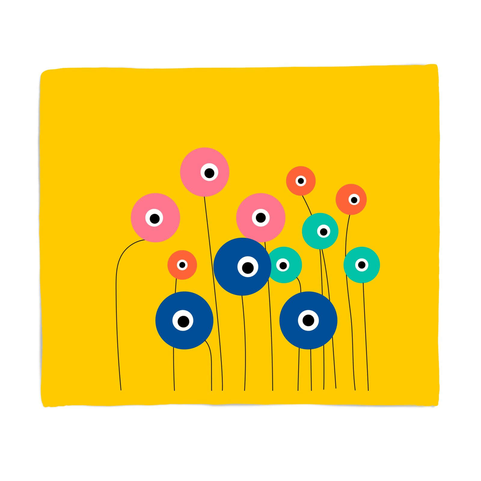 Watching Monsters Fleece Blanket - S