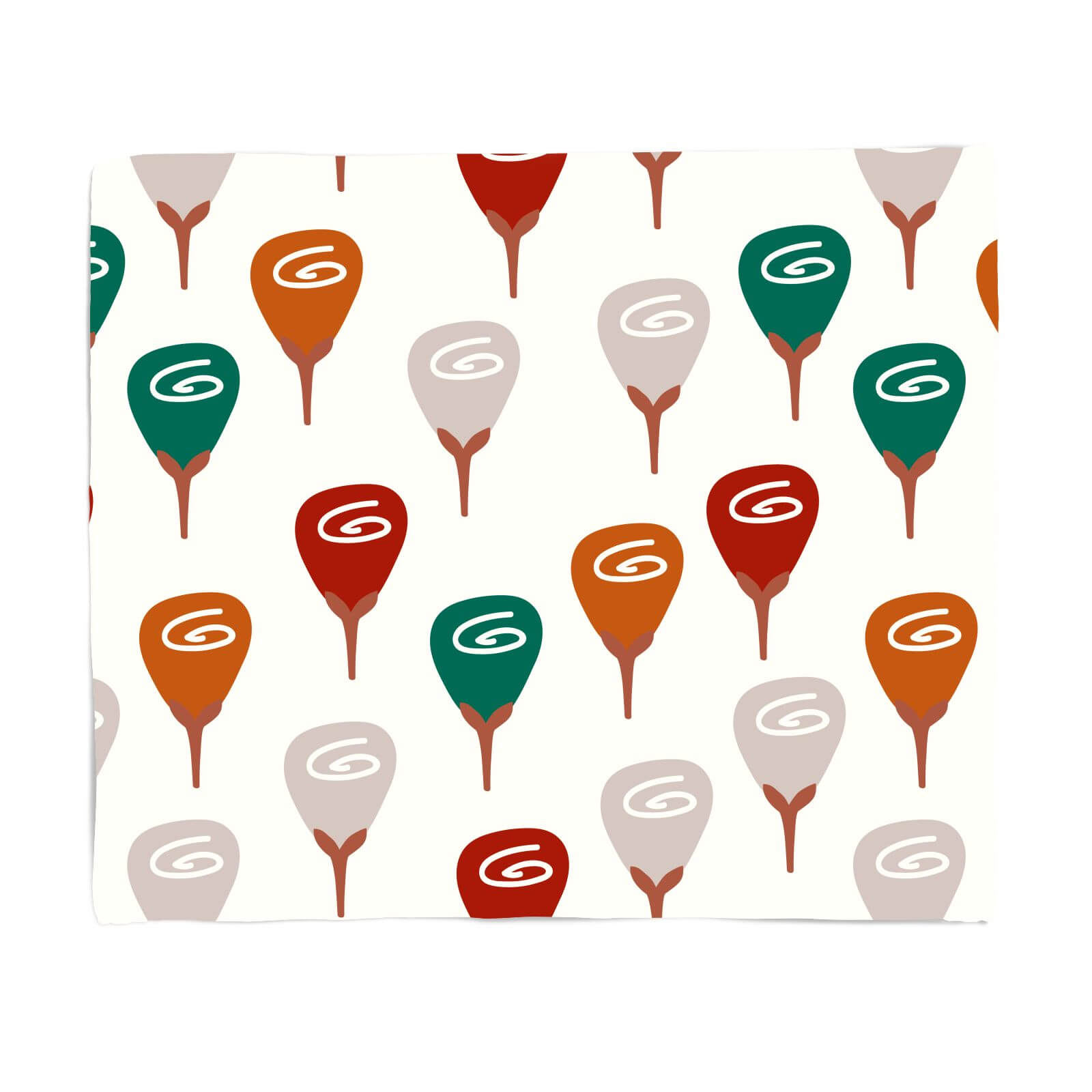 Retro Roses Fleece Blanket - S