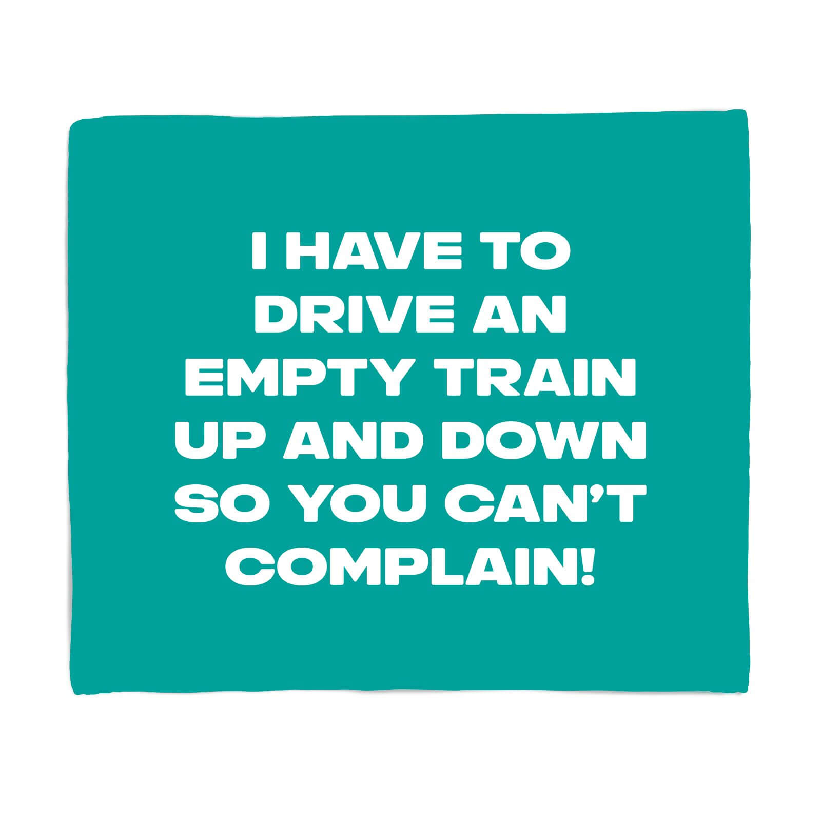 Driving Empty Trains Fleece Blanket - S