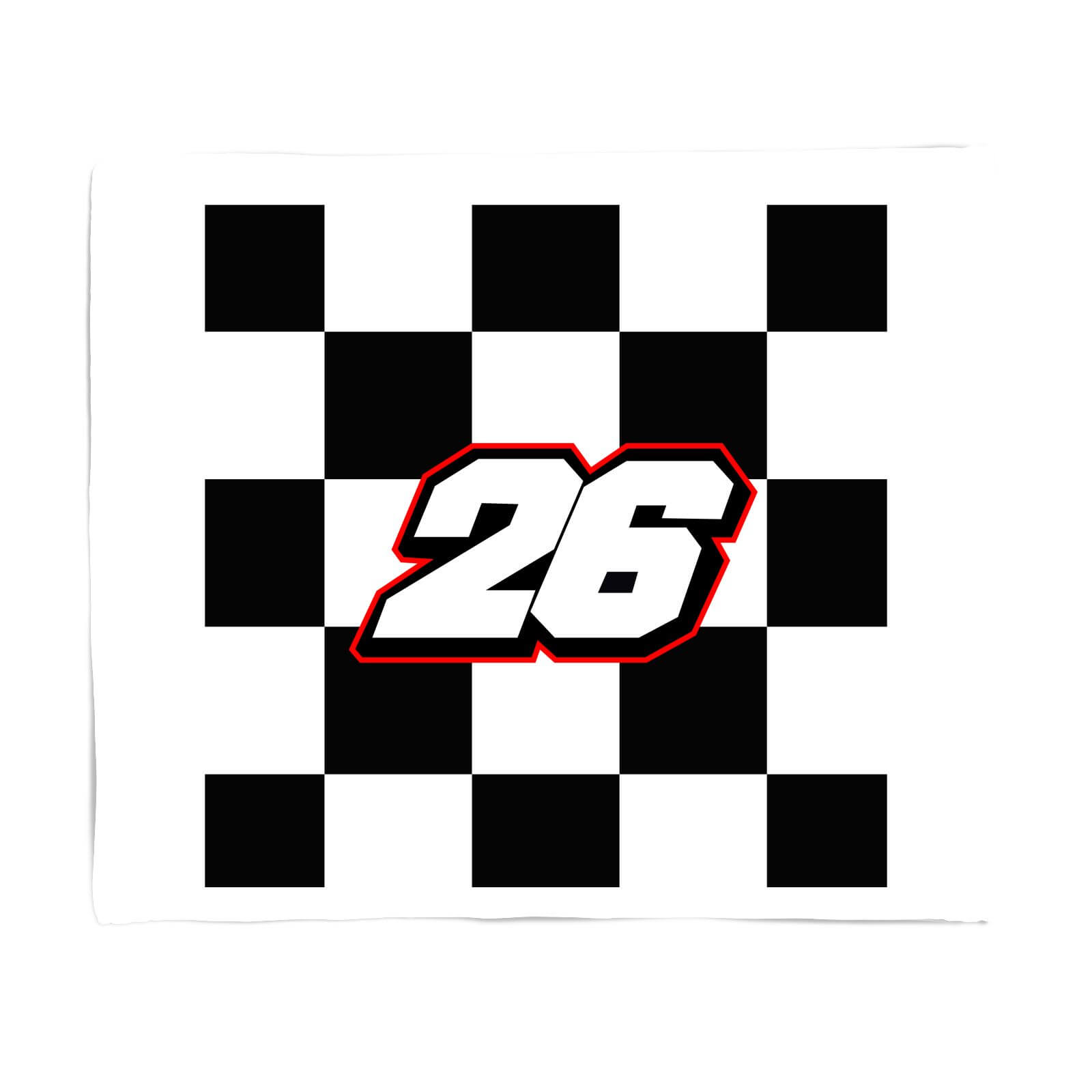 Motorcycle Number 26 Fleece Blanket - S