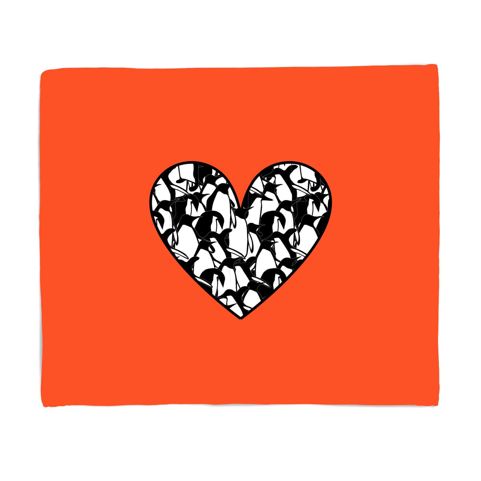 Love Busy Penguins Fleece Blanket - S