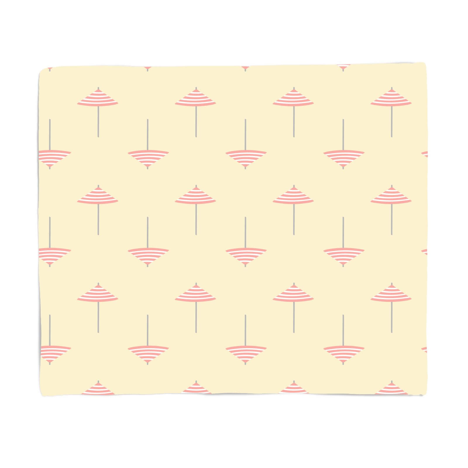 Holiday Parasol Yellow Fleece Blanket - S