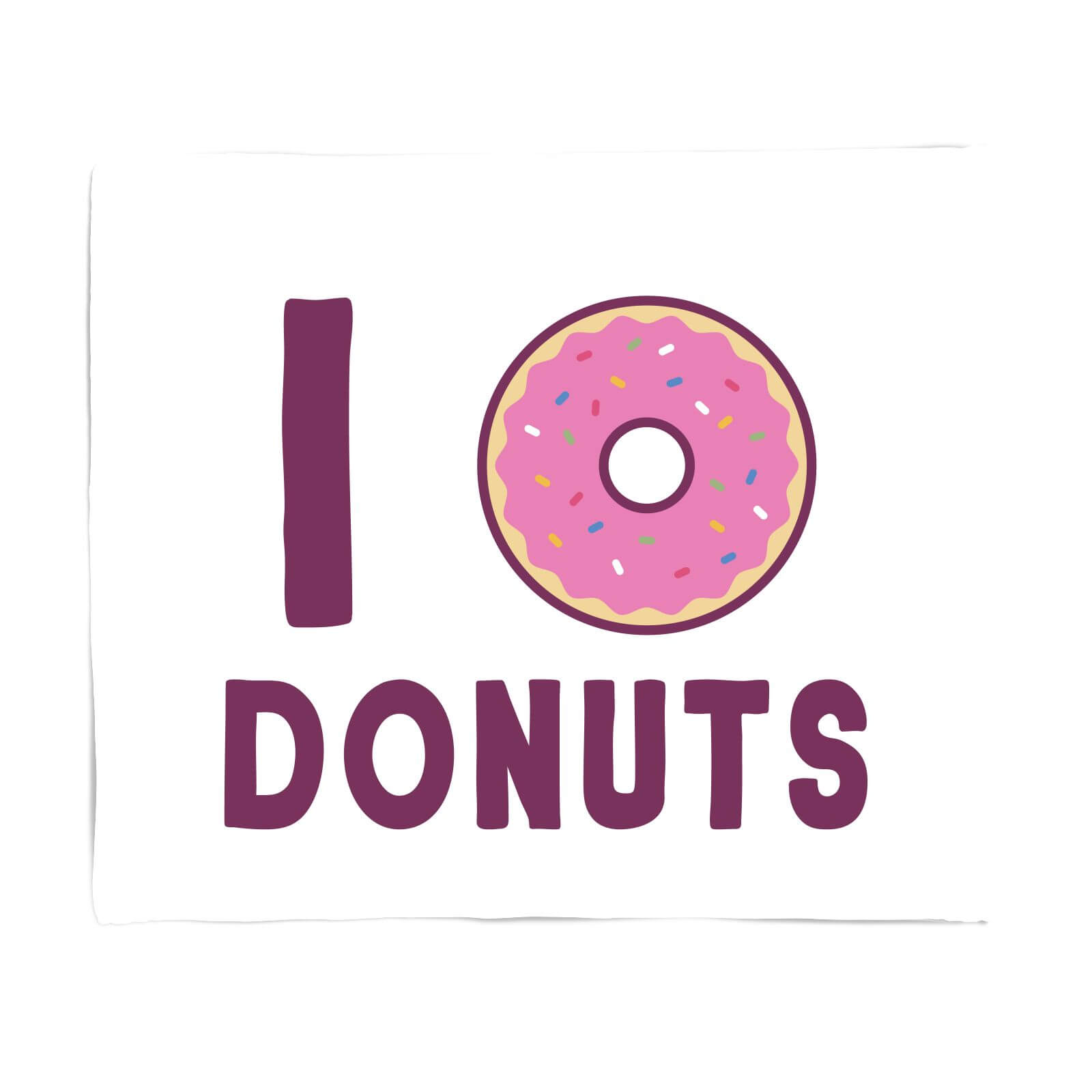 I Heart Donuts Fleece Blanket - S