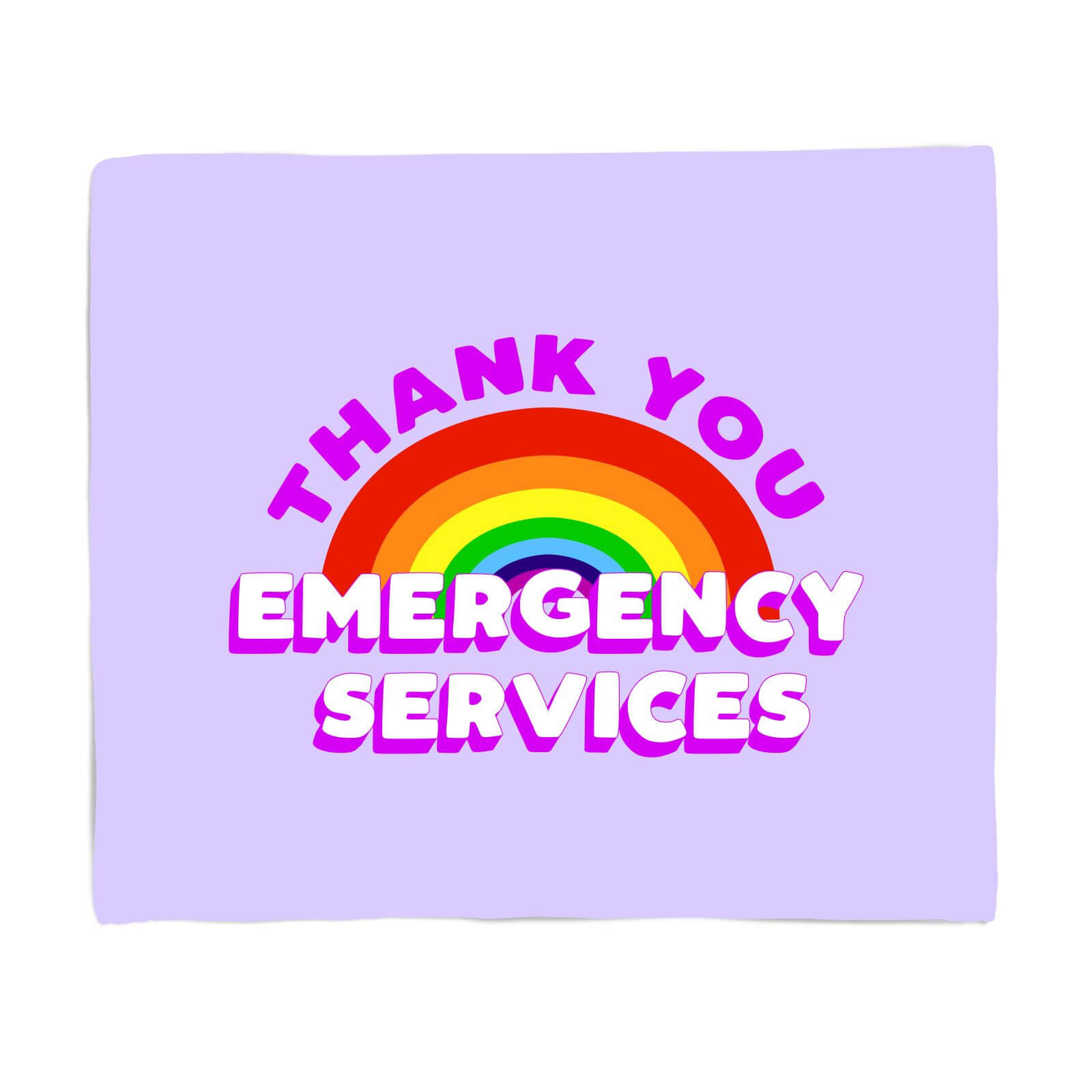 Thank You Emergency Services Fleece Blanket - S