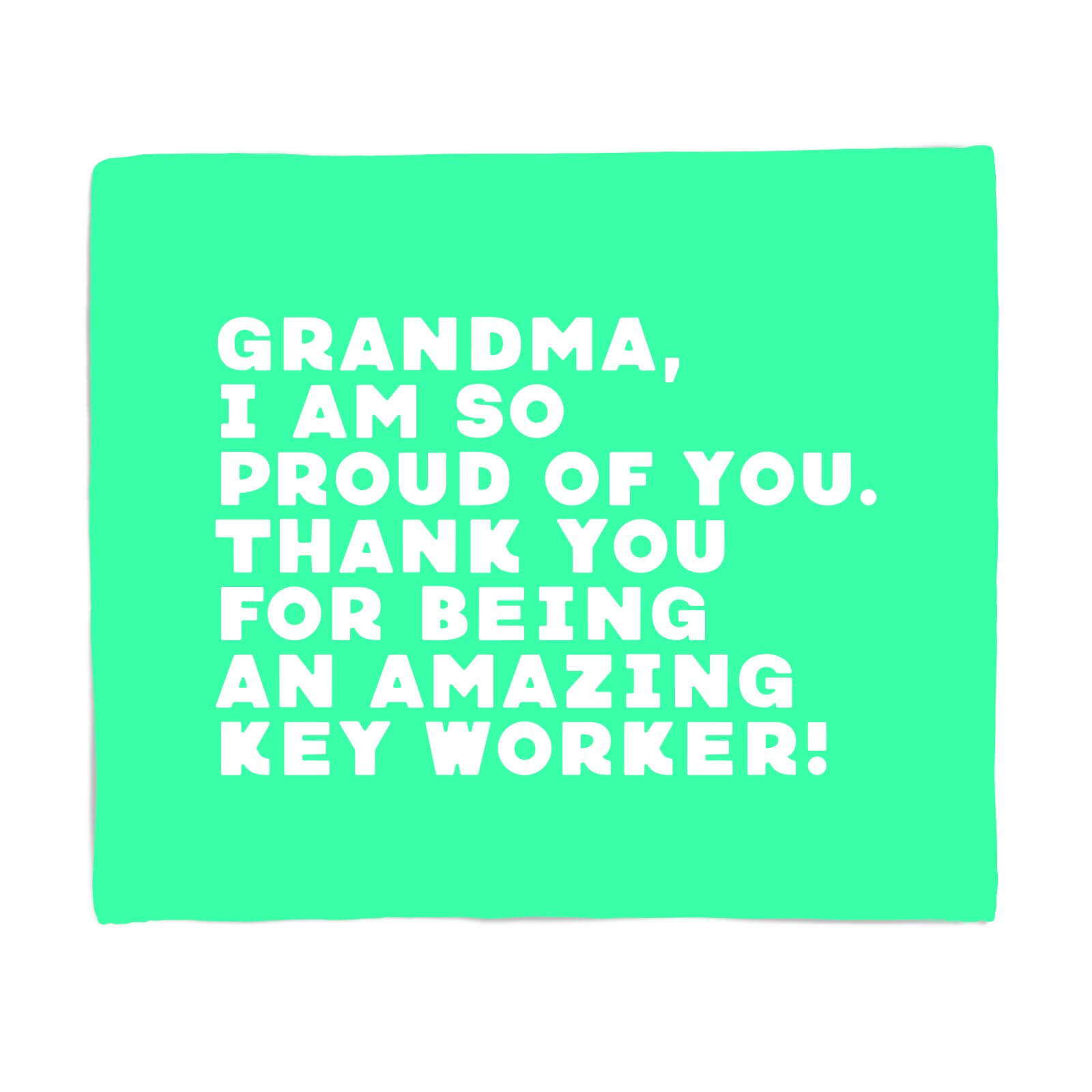 Grandma, I Am So Proud Of You. Fleece Blanket - S