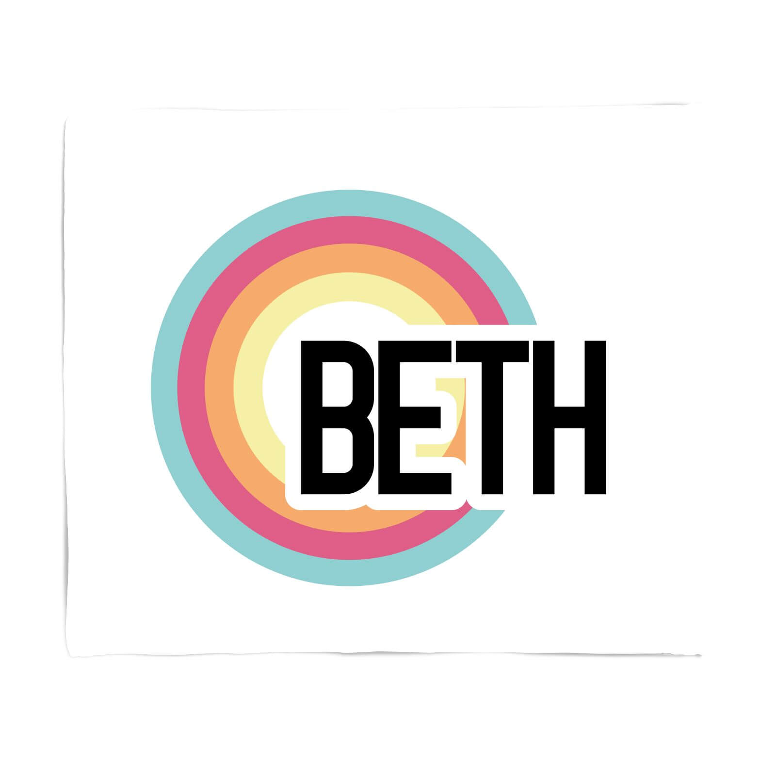 Beth Rainbow Fleece Blanket - S