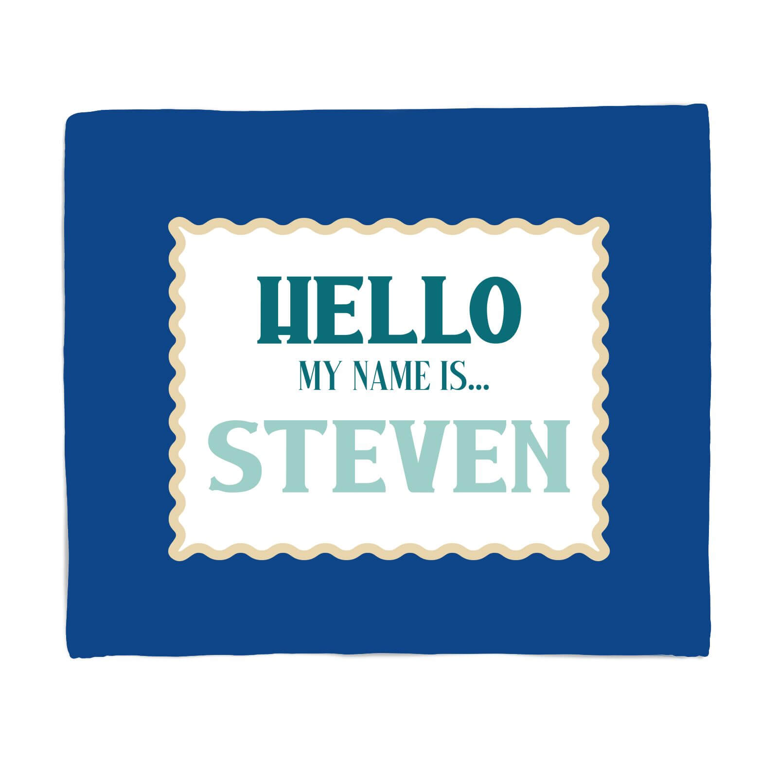 Hello, My Name Is Steven Fleece Blanket - S