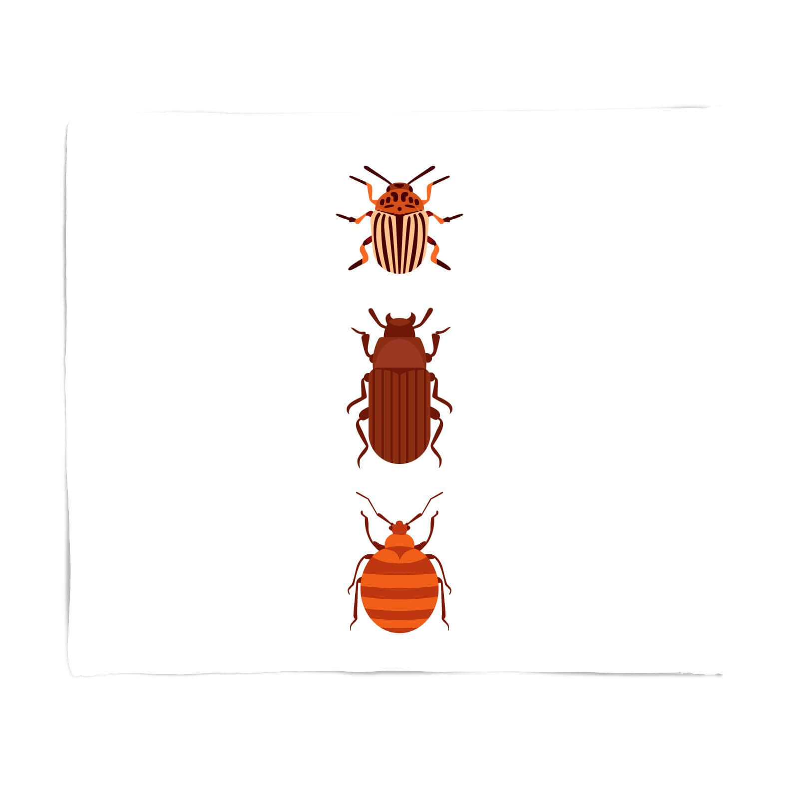 Beetles Fleece Blanket - S