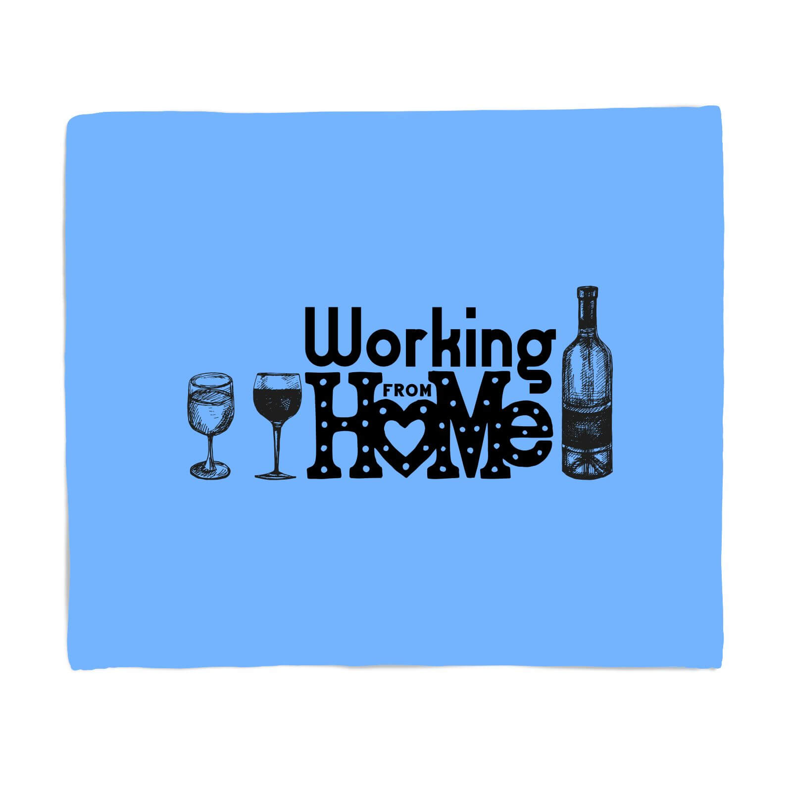 Working From Home Fleece Blanket - S