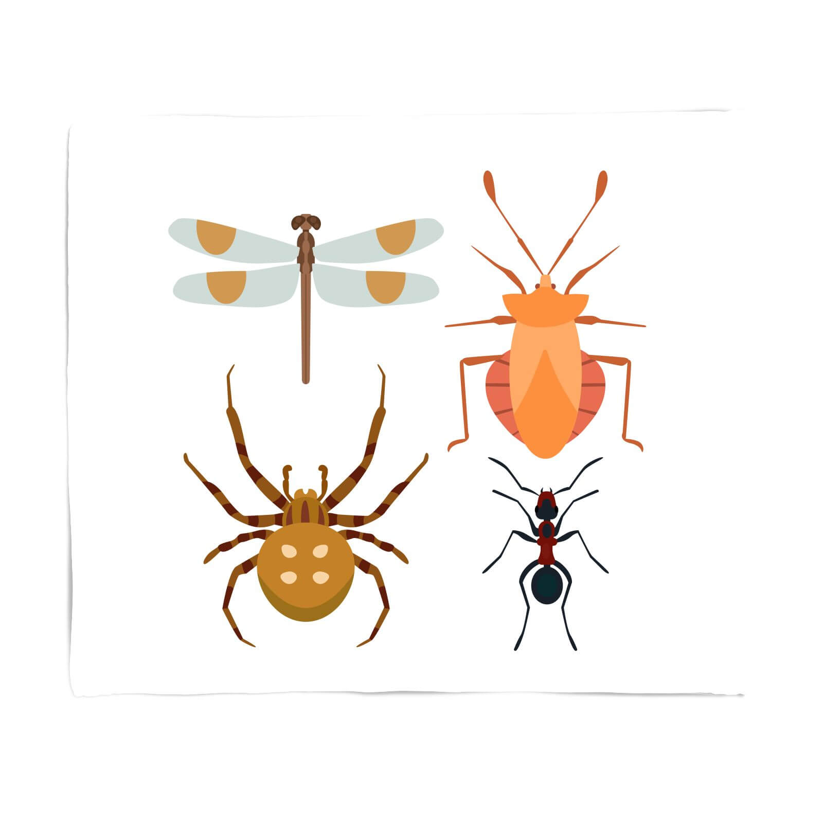 Insects Fleece Blanket - S