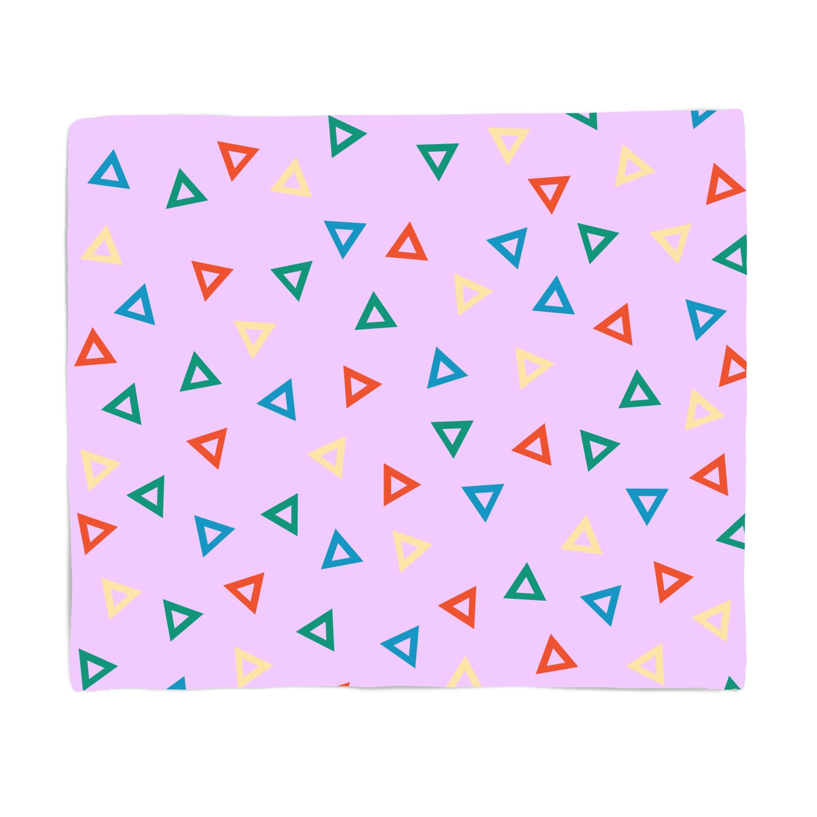 Rainbow Triangles Fleece Blanket - S
