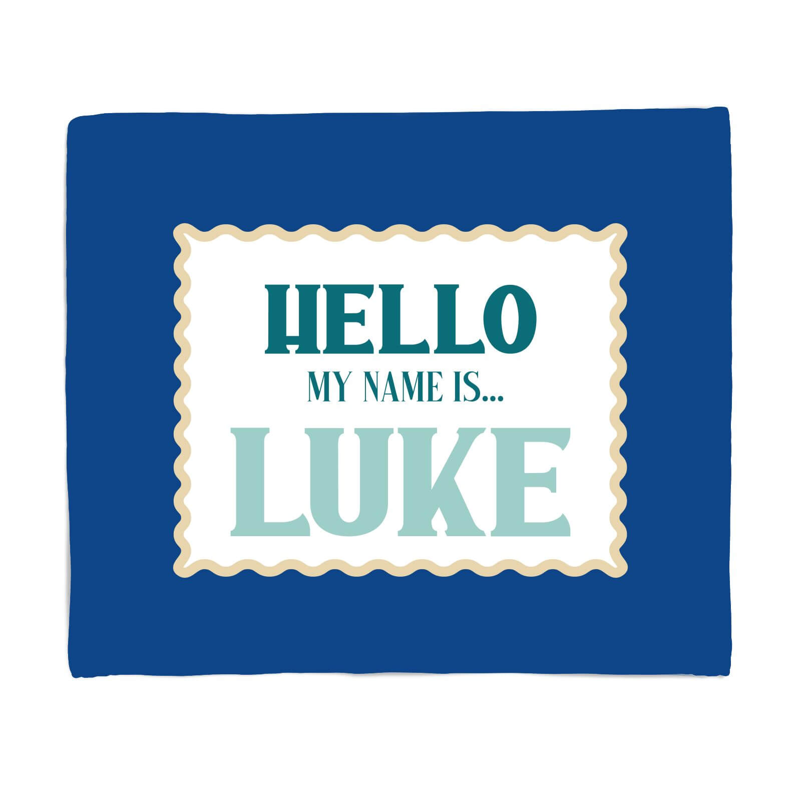 Hello, My Name Is Luke Fleece Blanket - S