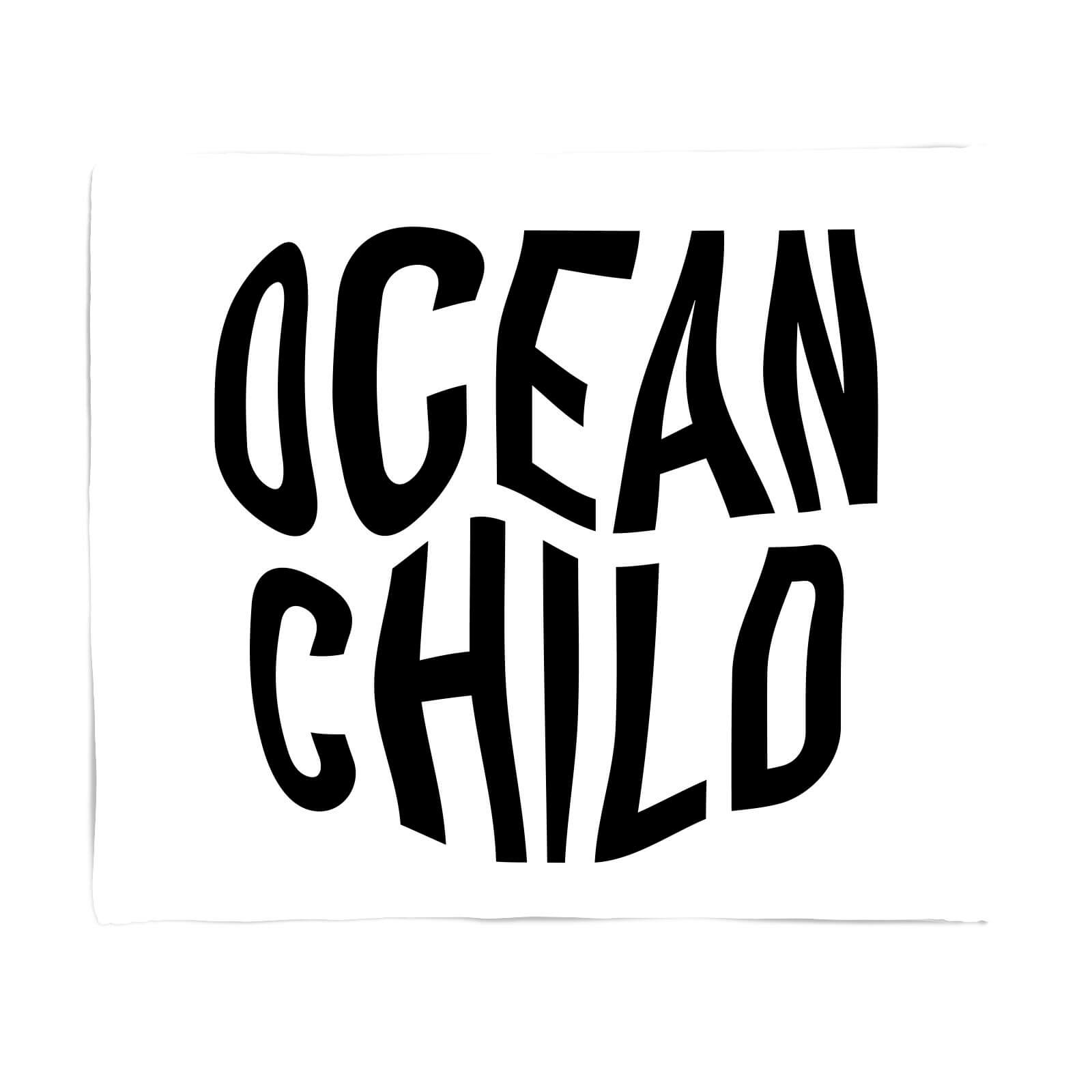 Ocean Child Fleece Blanket - S