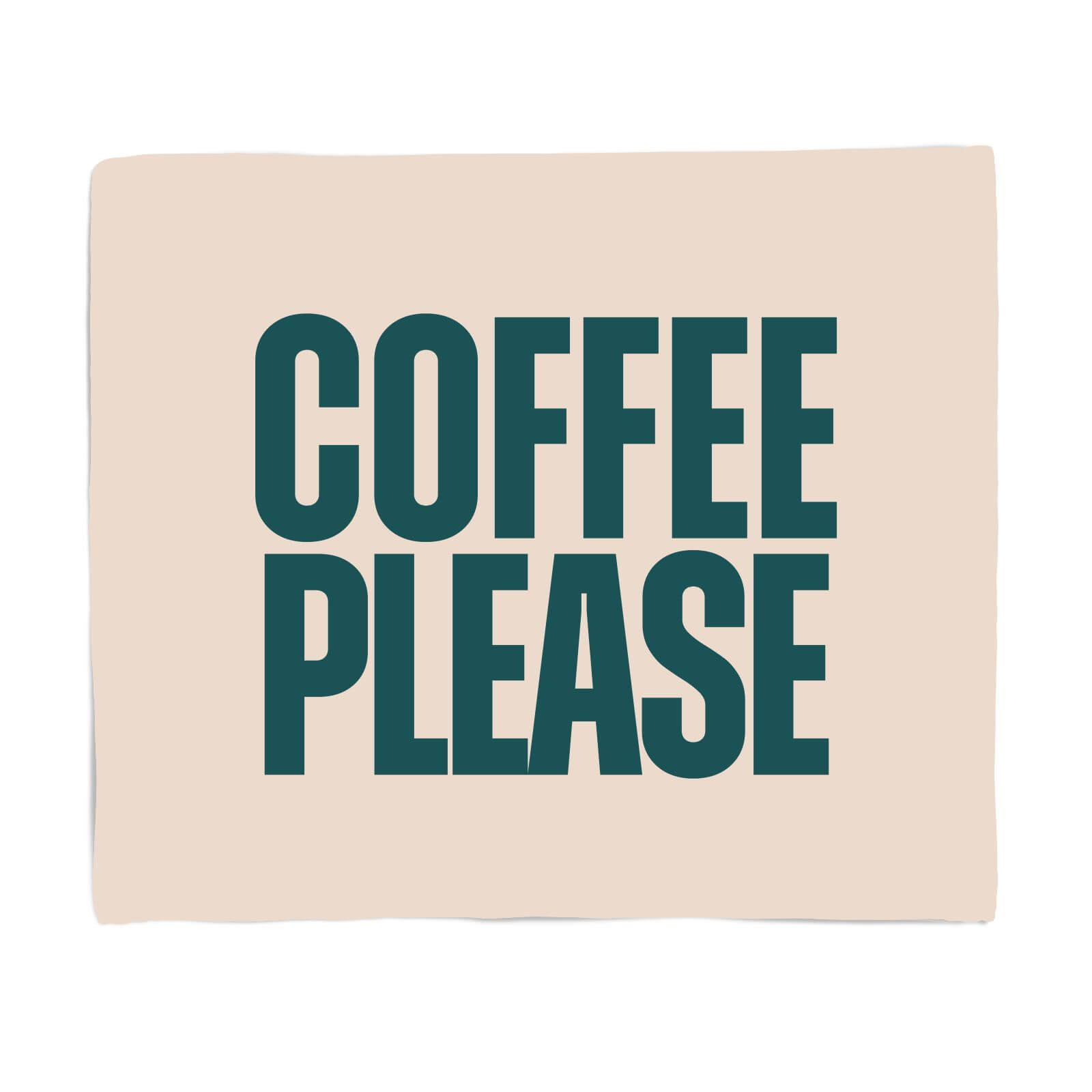Coffee Please Fleece Blanket - S
