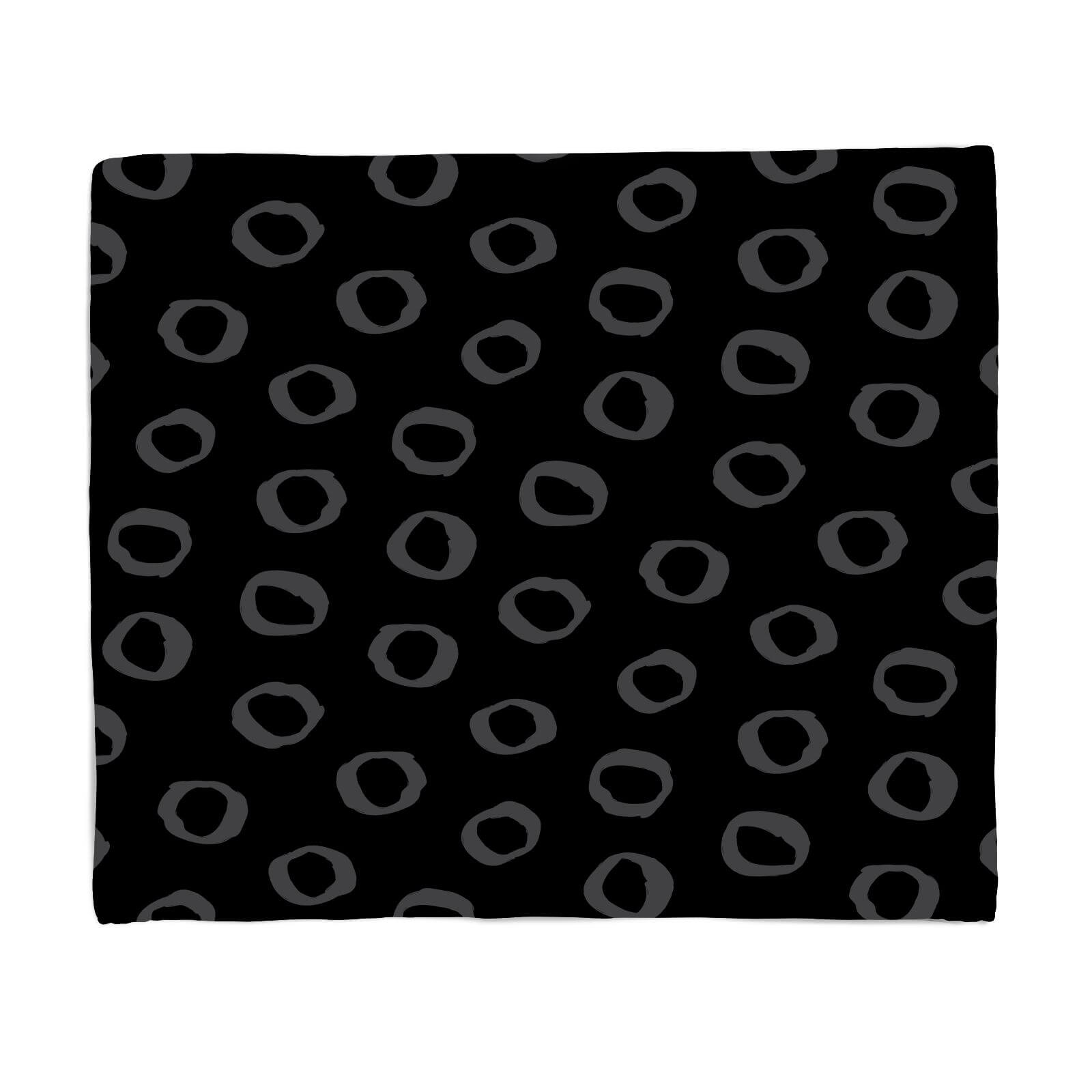 Inky Circles Fleece Blanket - S