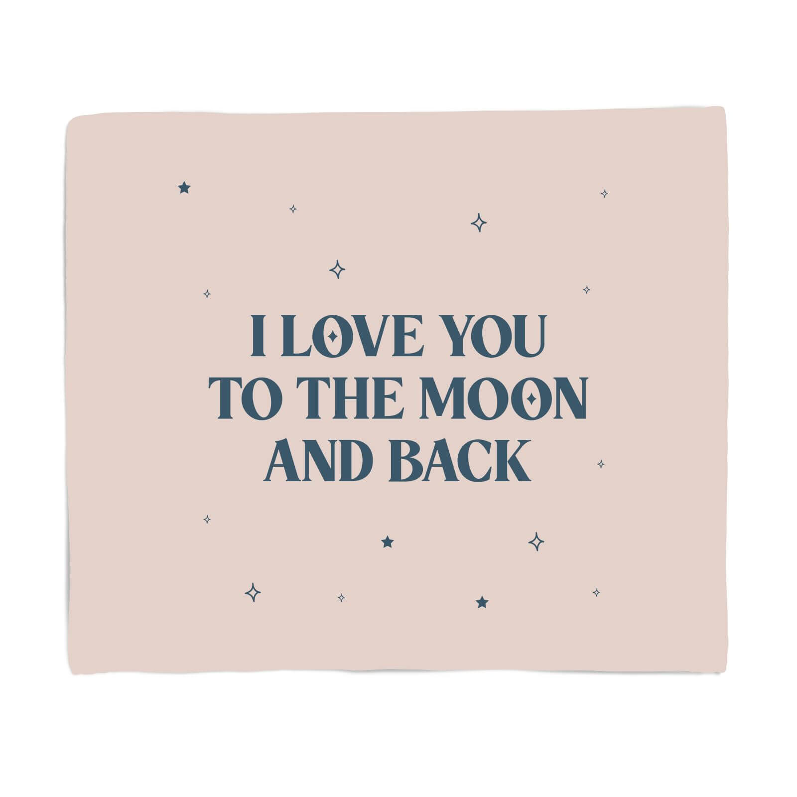 I Love You To The Moon And Back Fleece Blanket - S