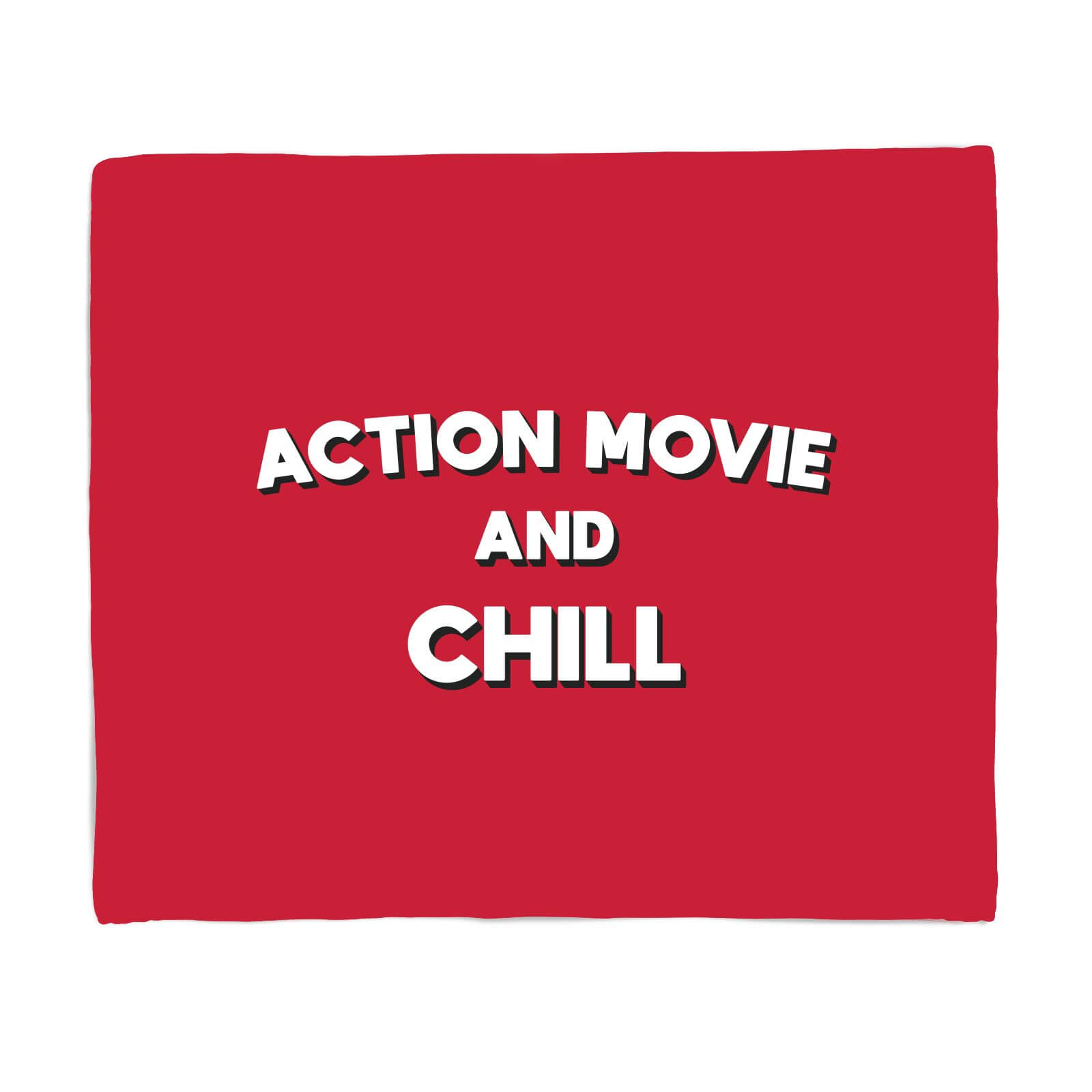 Action Movie And Chill Fleece Blanket - S