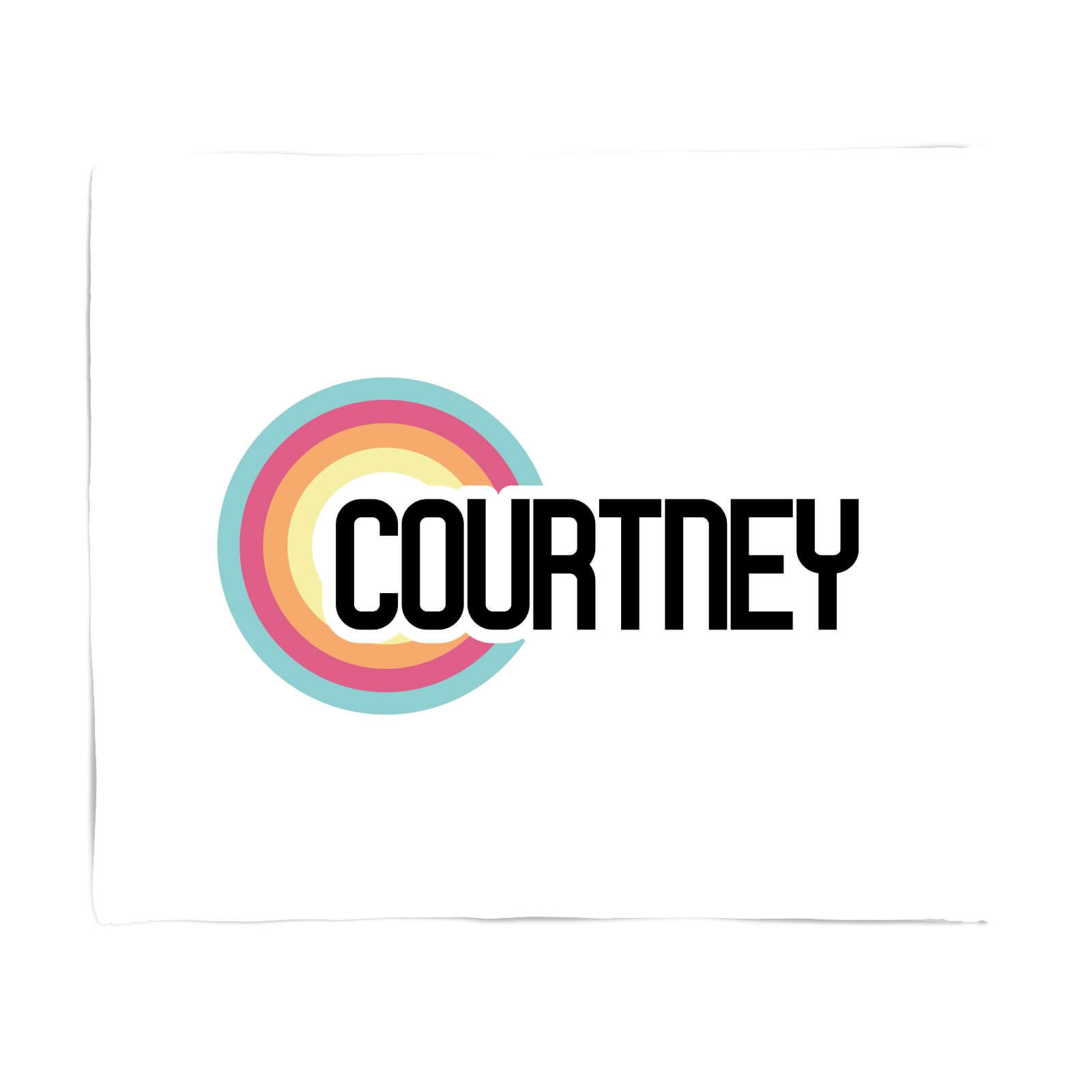 Courtney Rainbow Fleece Blanket - S