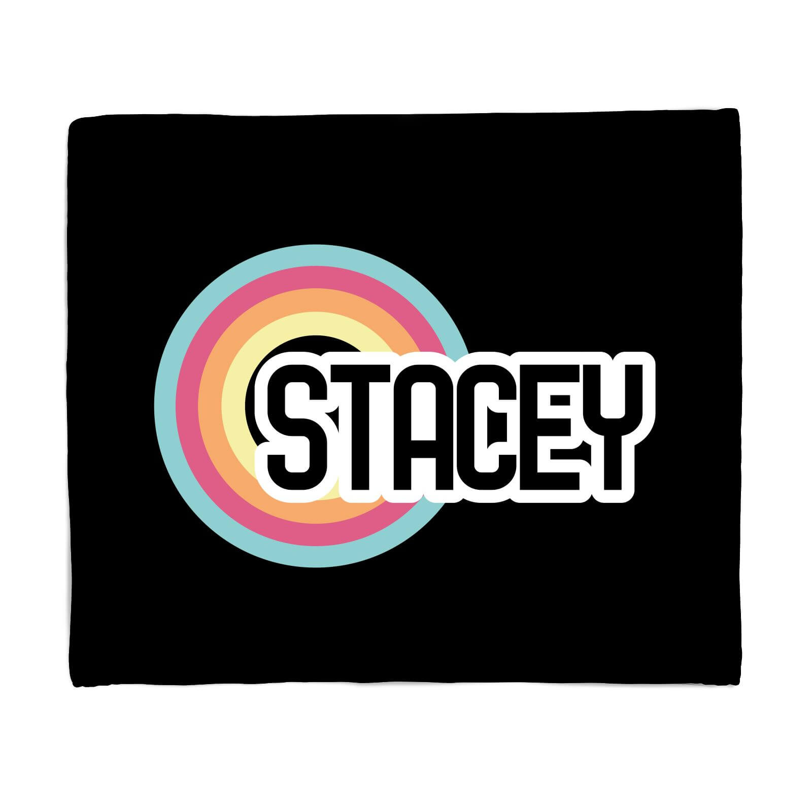 Stacey Rainbow Fleece Blanket - S