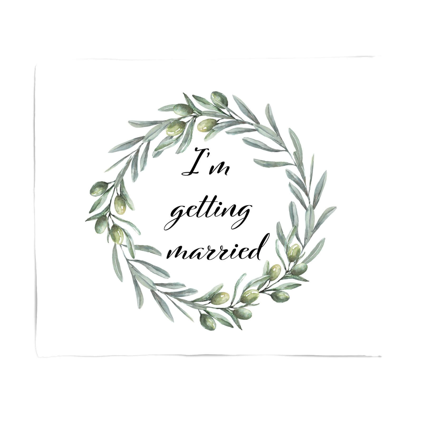 I'm Getting Married Fleece Blanket - S