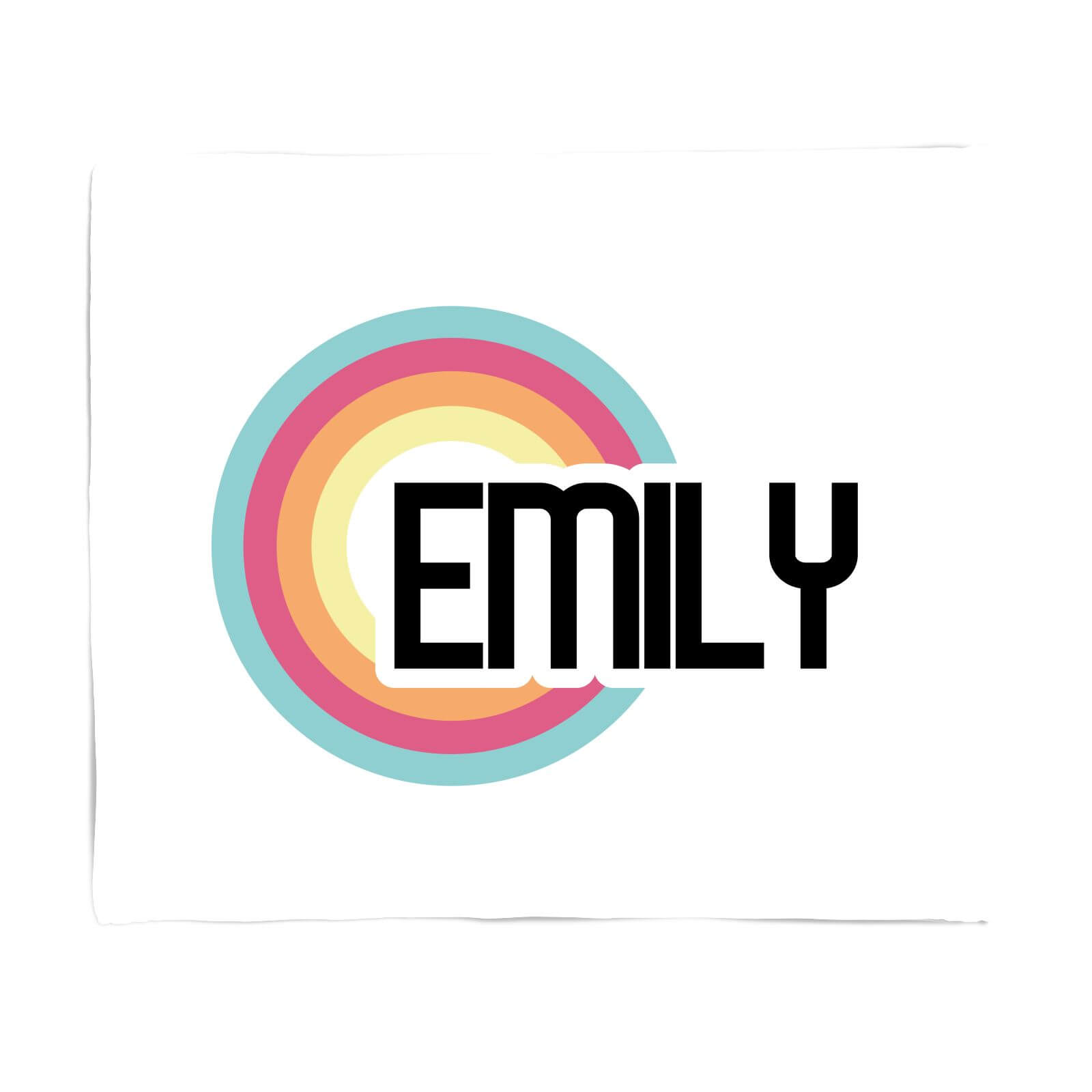 Emily Rainbow Fleece Blanket - S