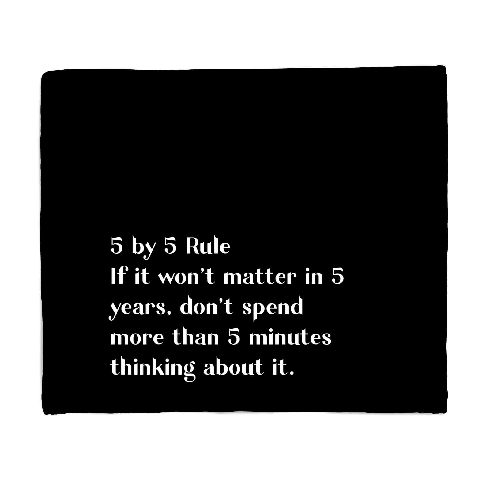 5 By 5 Rule Fleece Blanket - S