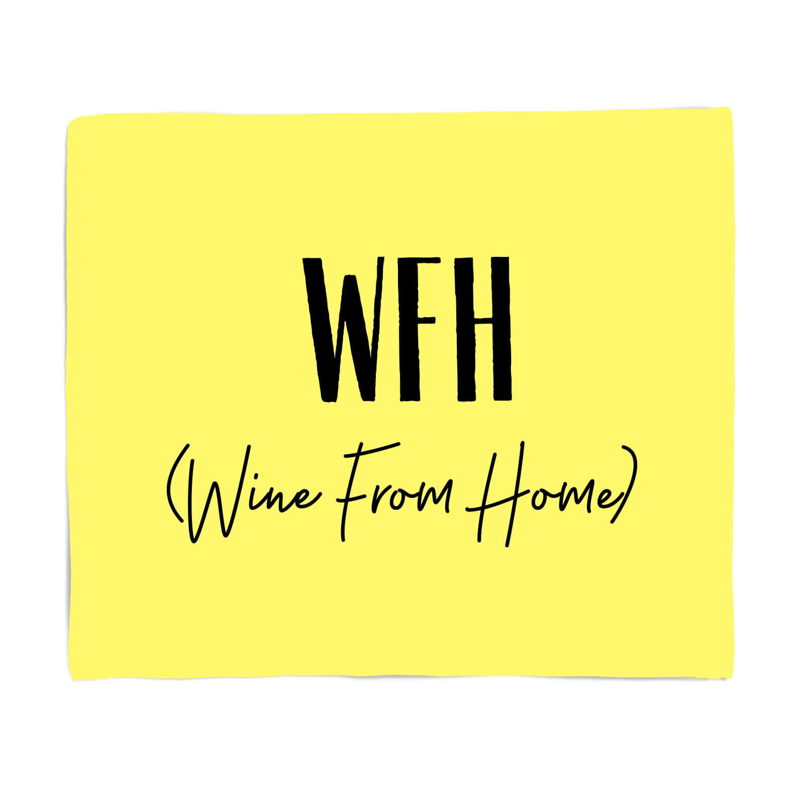 WFH - Wine From Home Fleece Blanket - S