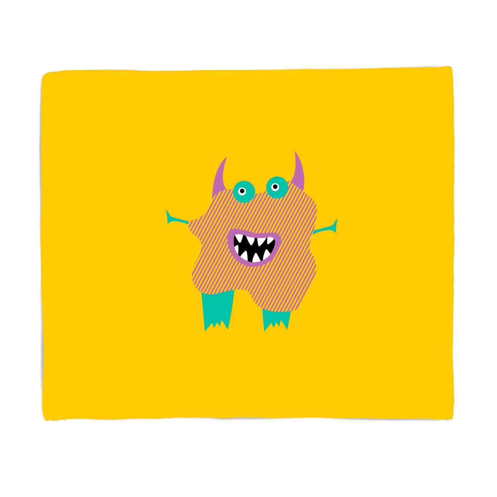 Stripy Monster Fleece Blanket - S