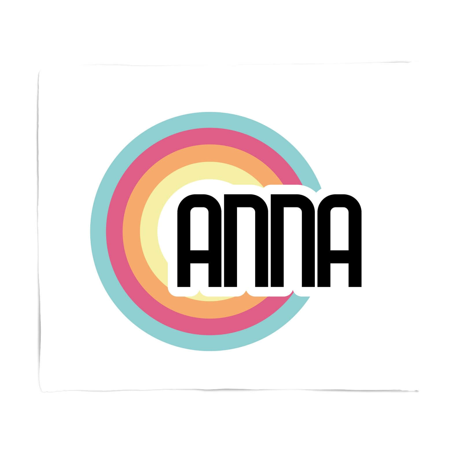 Anna Rainbow Fleece Blanket - S