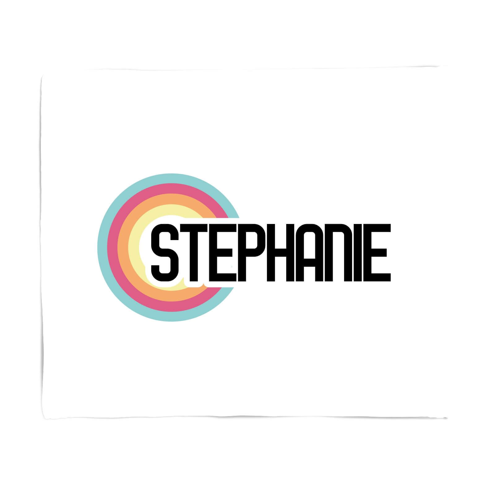 Stephanie Rainbow Fleece Blanket - S