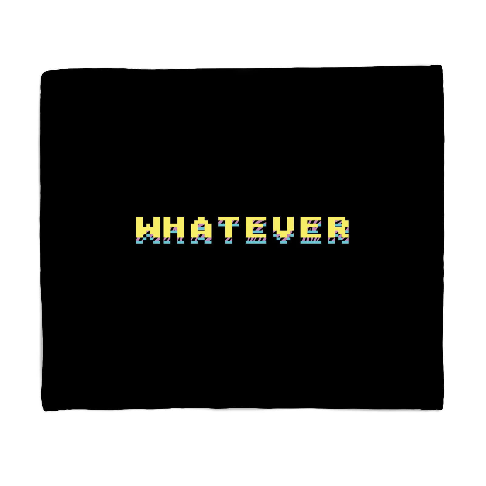 'Whatever' Graphic Fleece Blanket - S