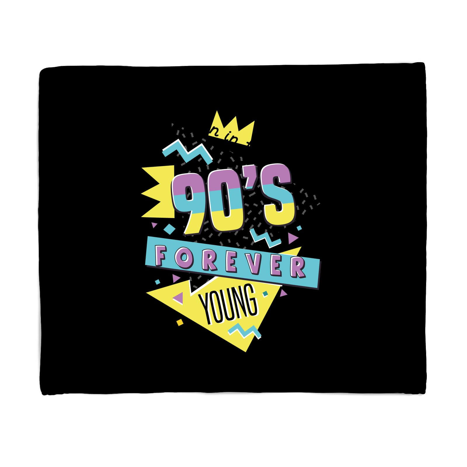 Born In The 90s Forever Young Graphic Fleece Blanket - S