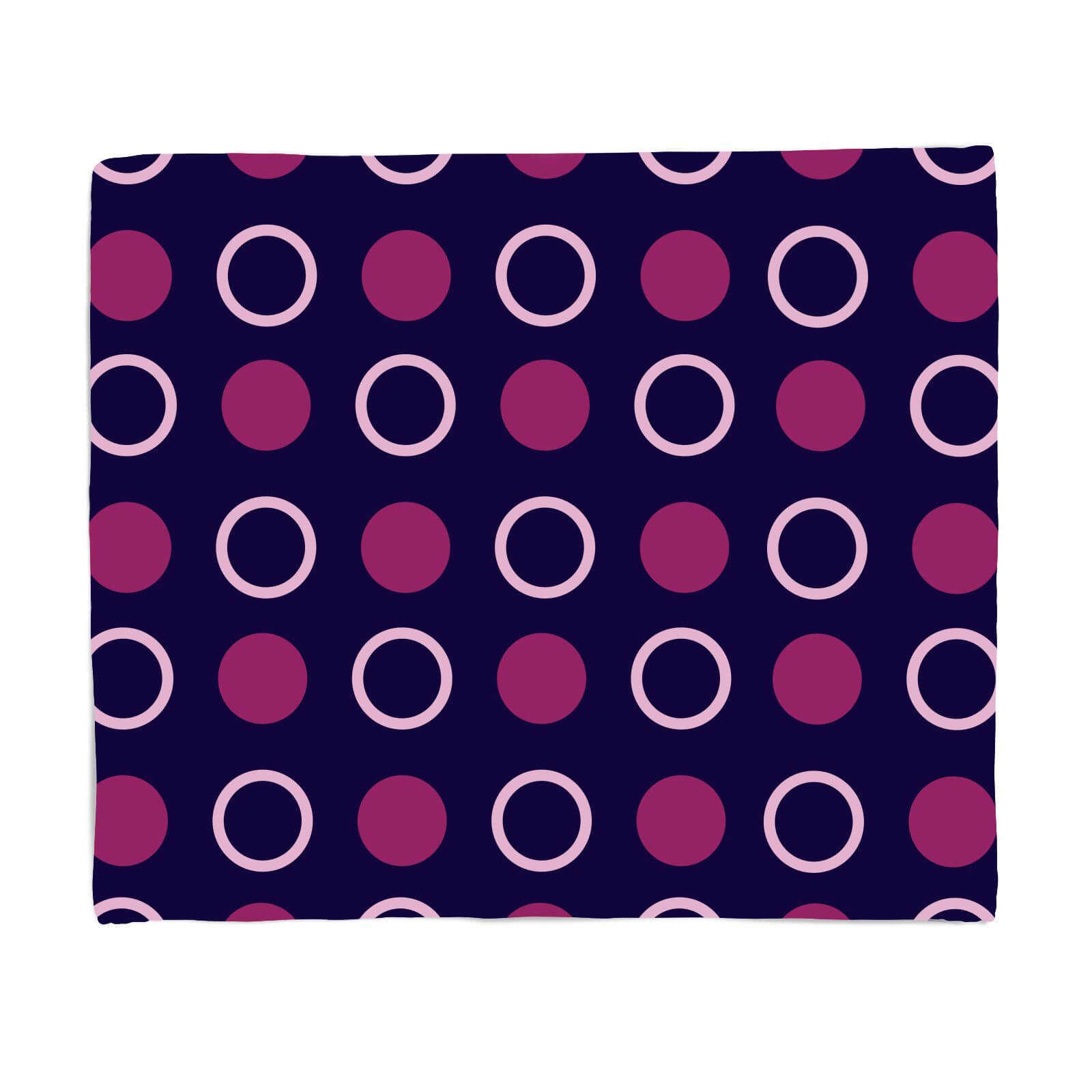 Mixed Circles Fleece Blanket - S
