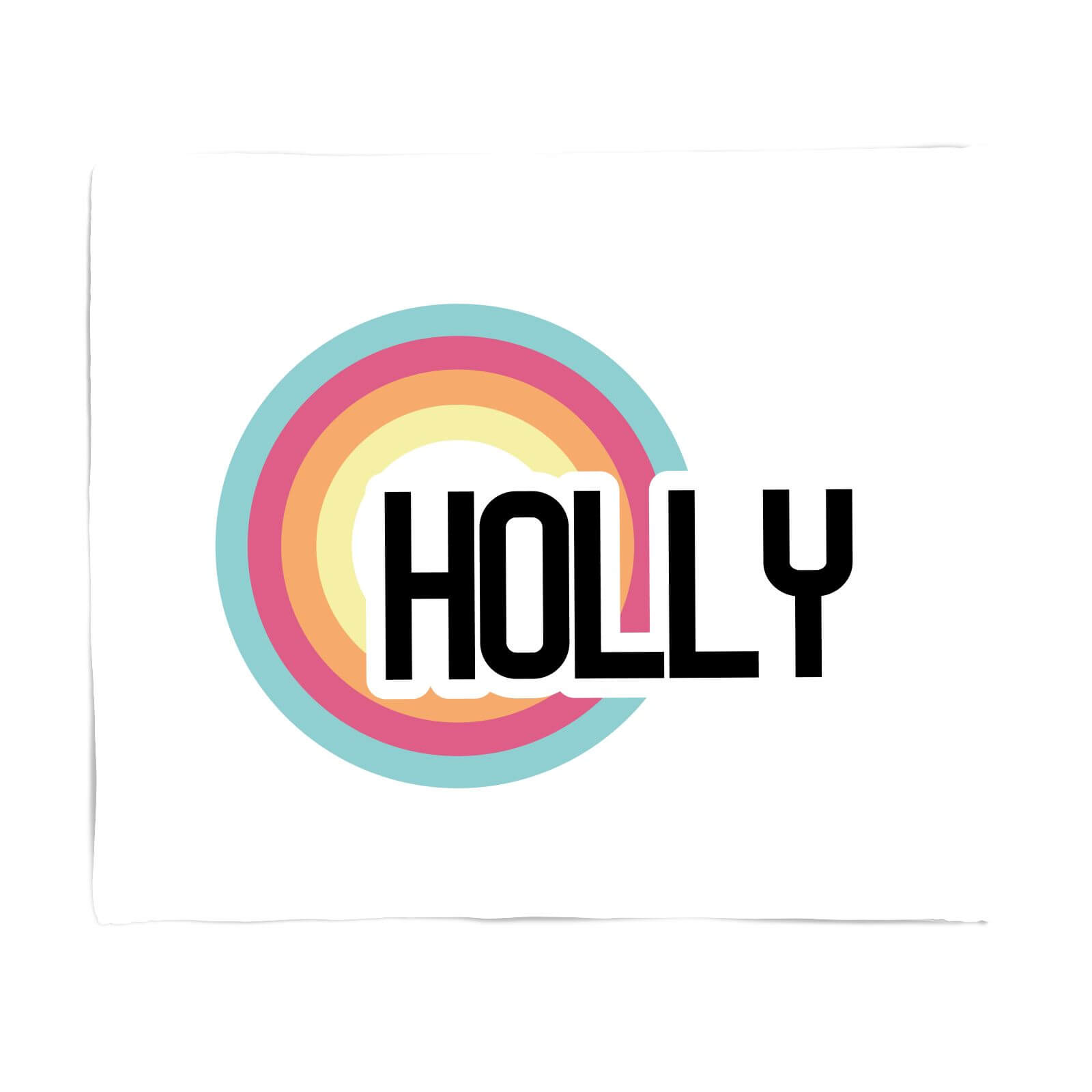 Holly Rainbow Fleece Blanket - S