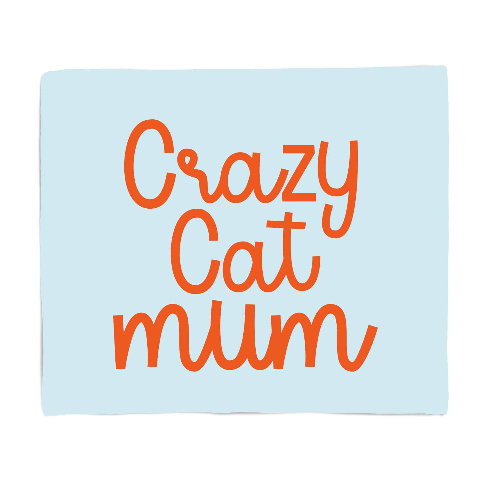 Crazy Cat Mum Fleece Blanket - S
