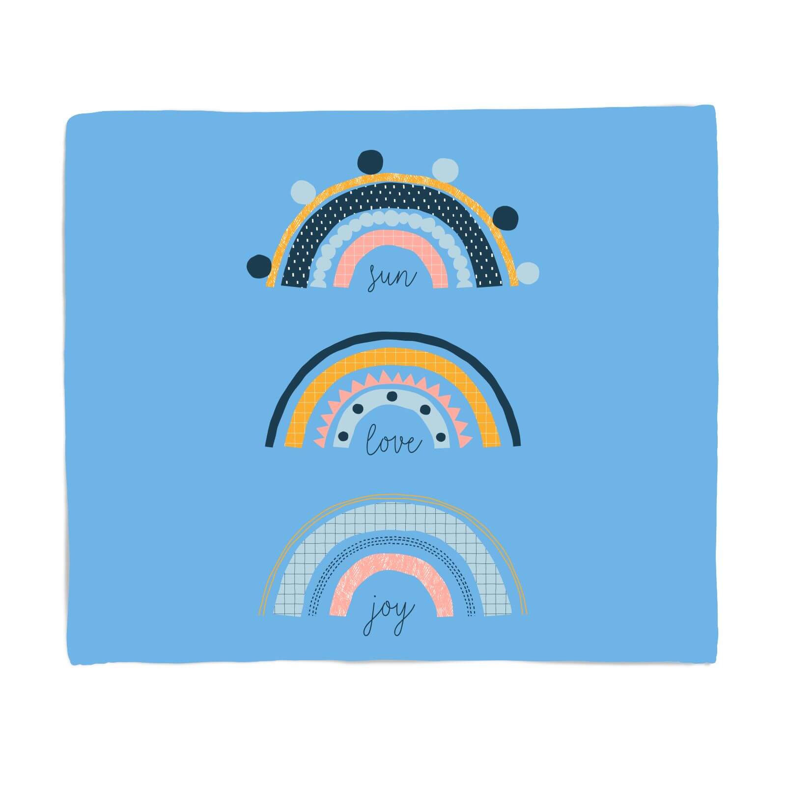 Sun Love Joy Fleece Blanket - S