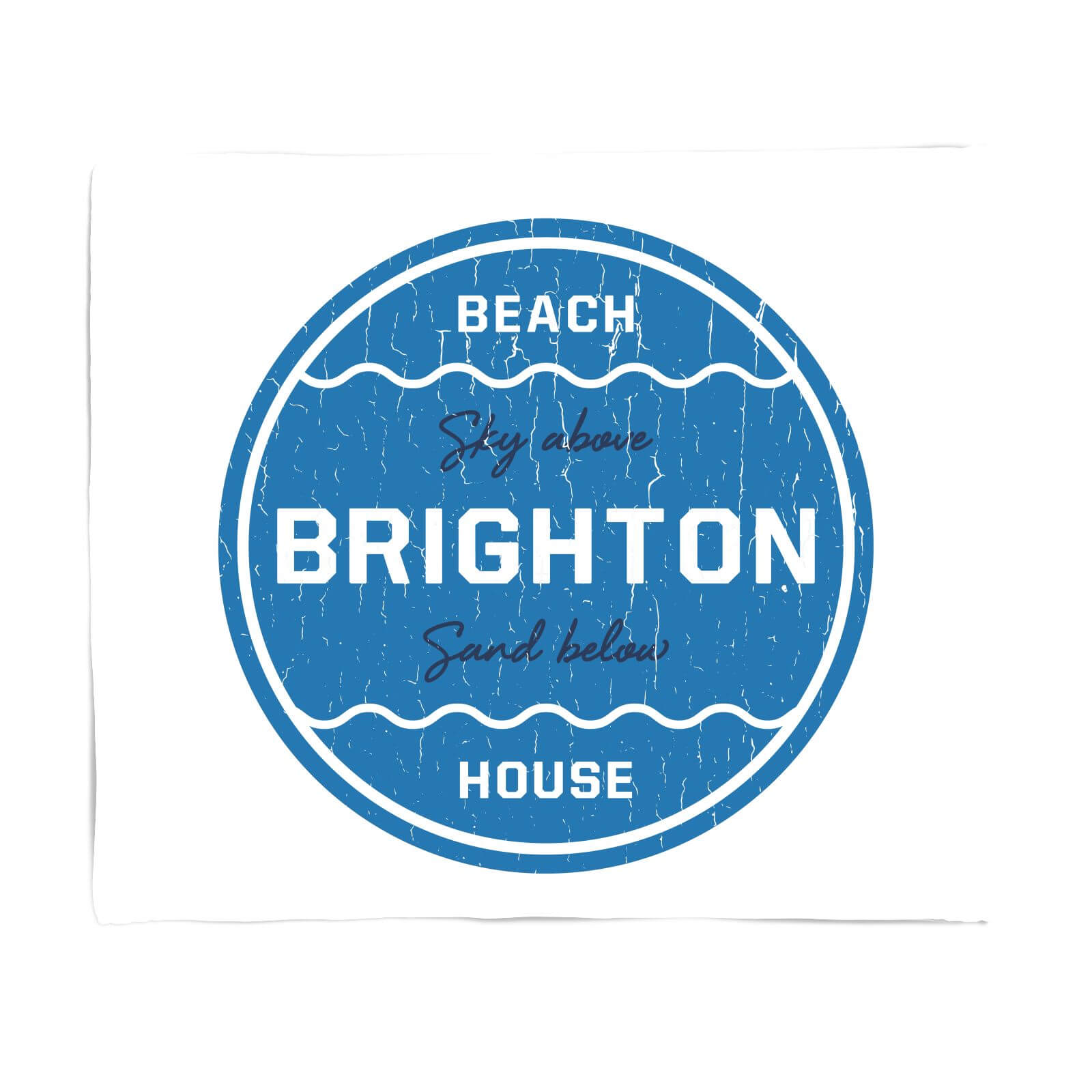 Brighton Beach Badge Fleece Blanket - S