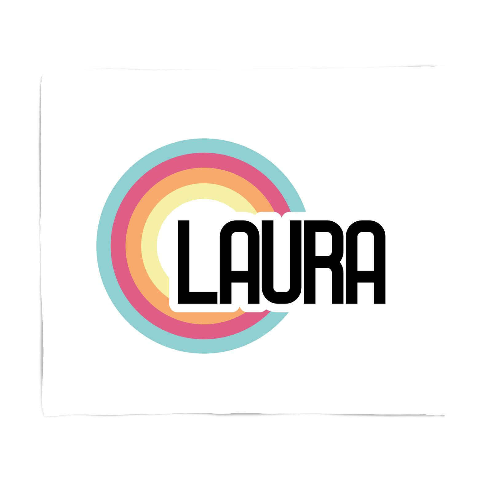 Laura Rainbow Fleece Blanket - S