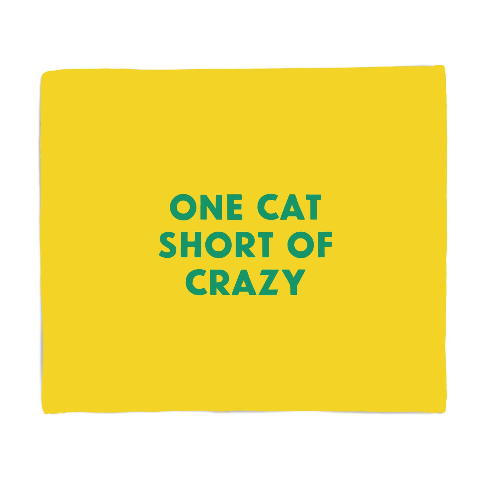 One Cat Short Of Crazy Fleece Blanket - S