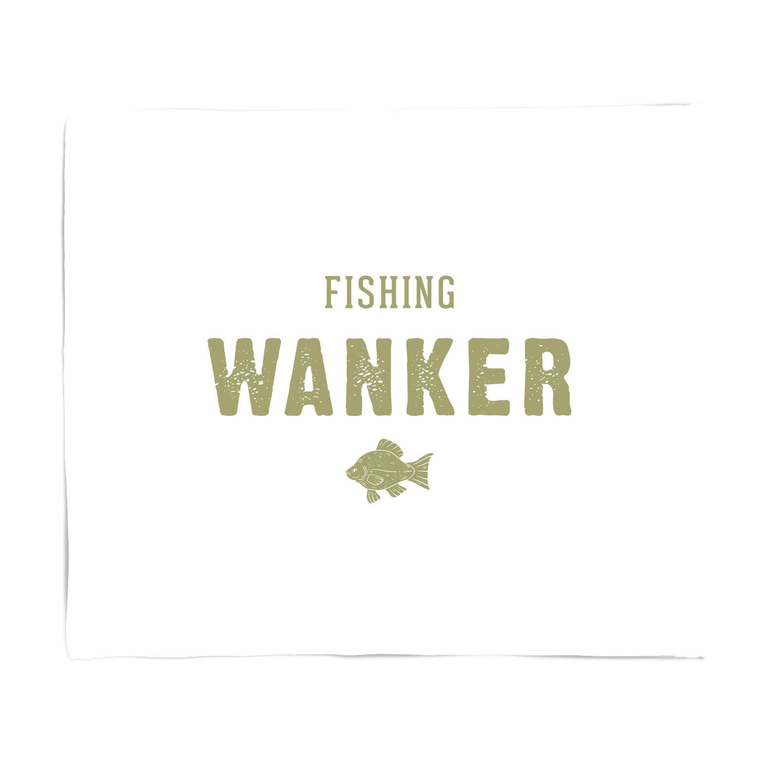 Fishing Wanker Fleece Blanket - S