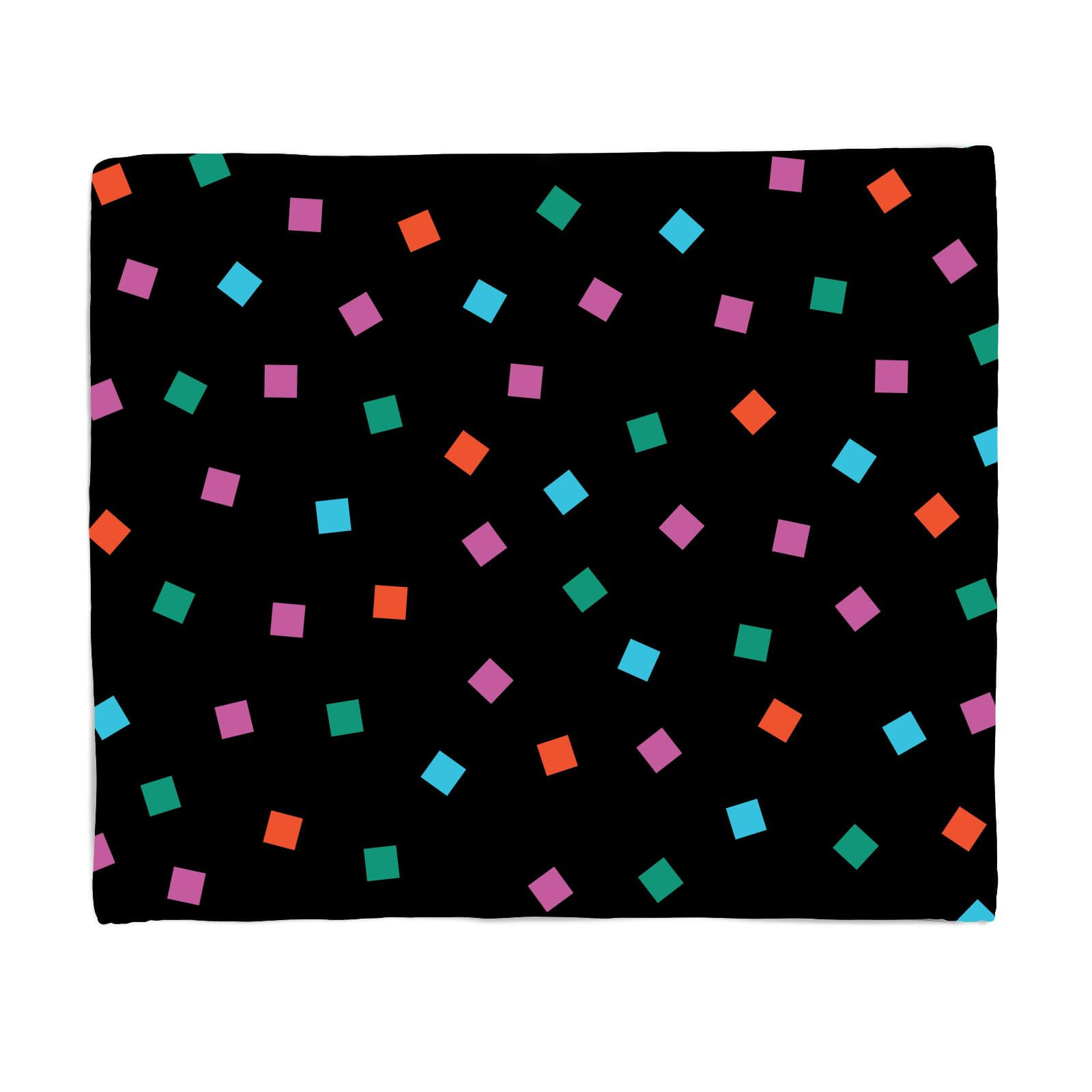 Rainbow Bold Blocks Fleece Blanket - S