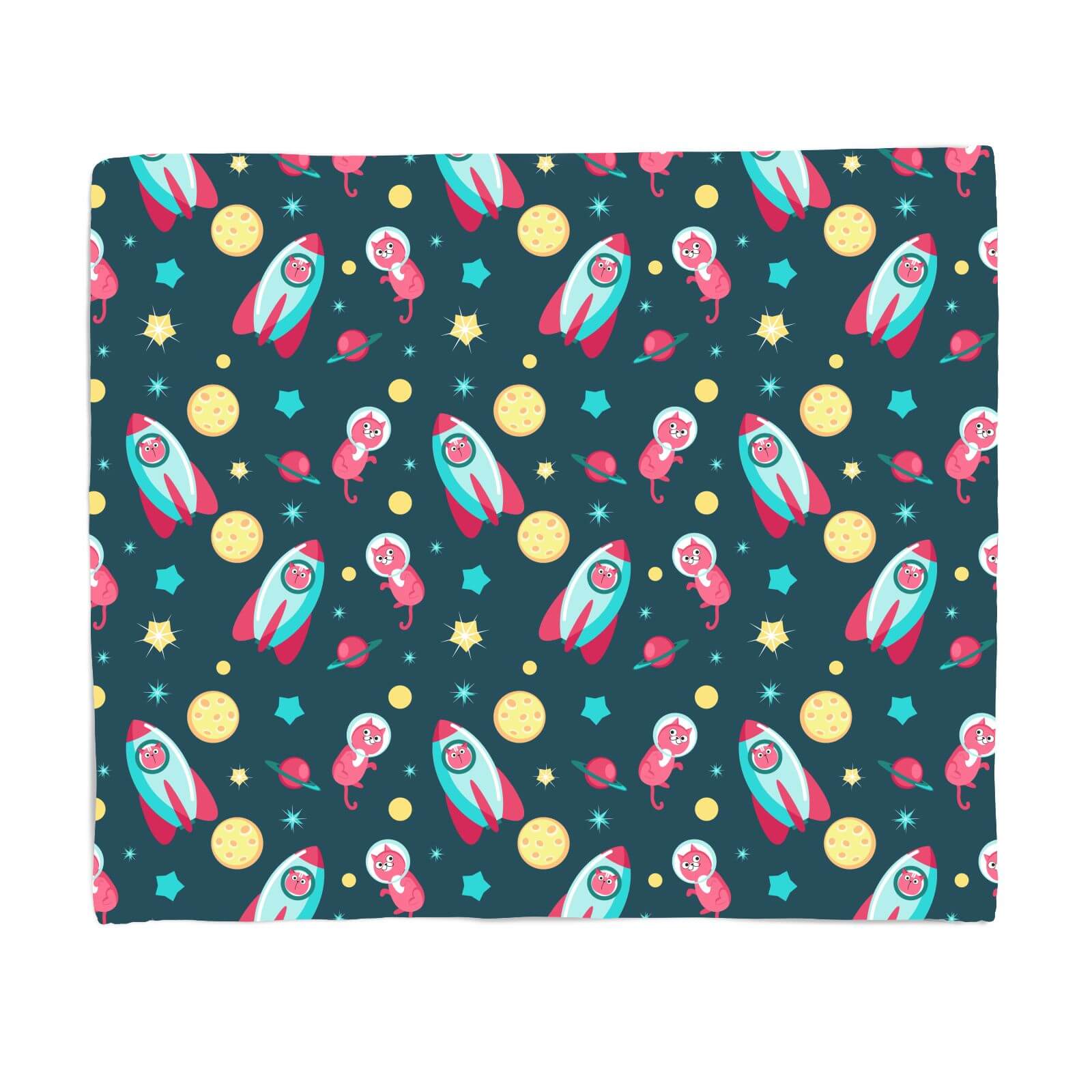 Cats In Space Fleece Blanket - S